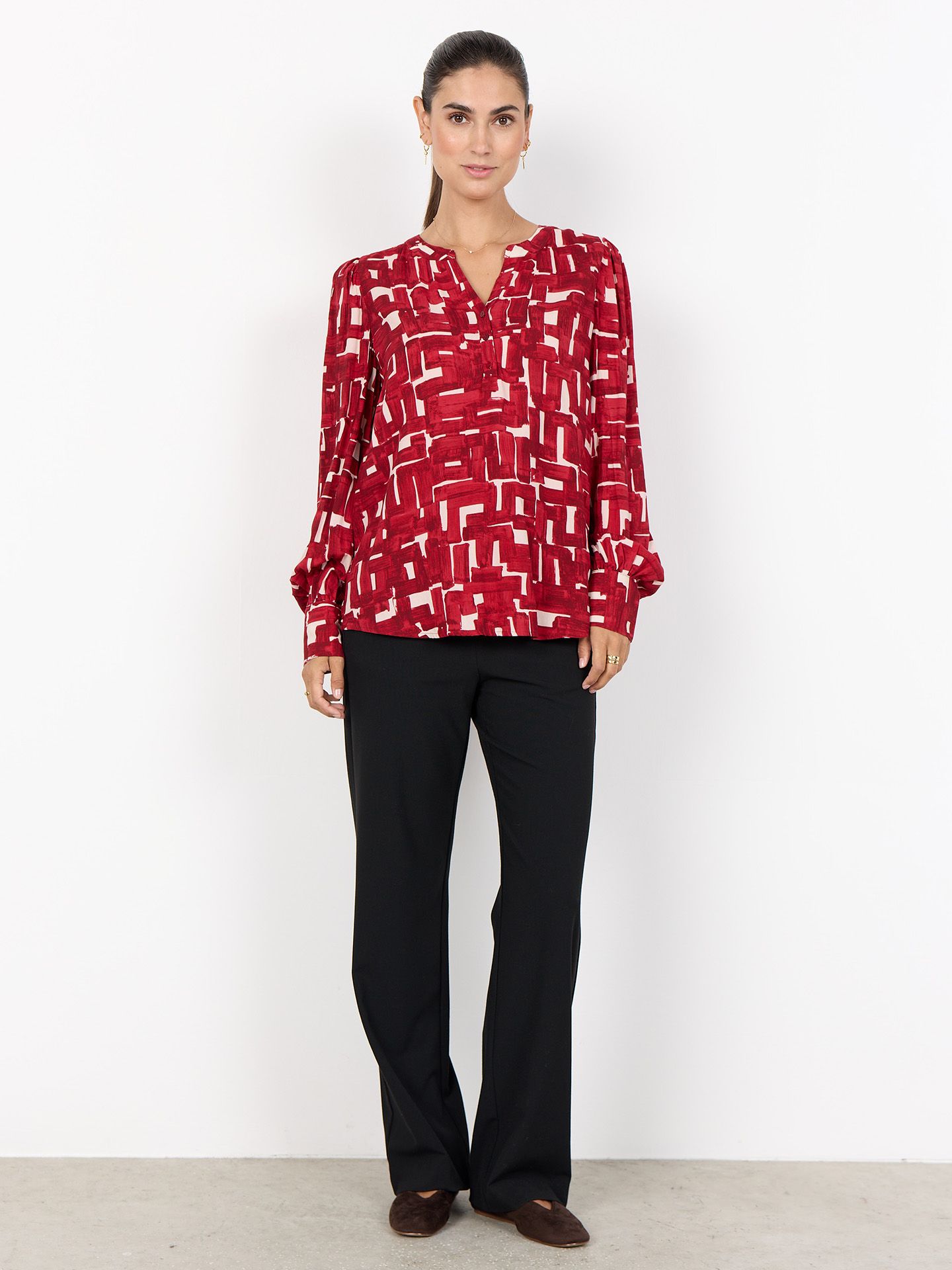Soyaconcept Blouse Vebina Rood 00082235-4800