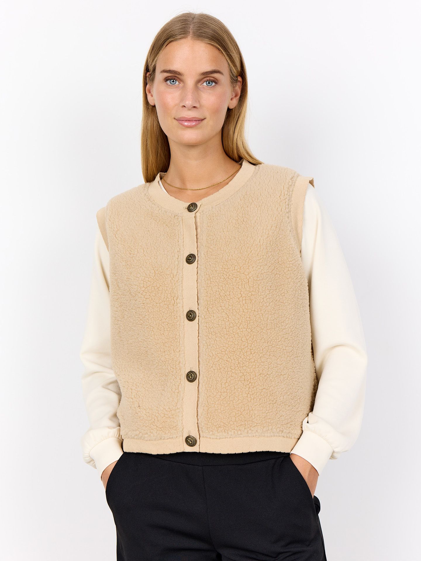 Soyaconcept Gilet Onyx Beige 00082240-5201