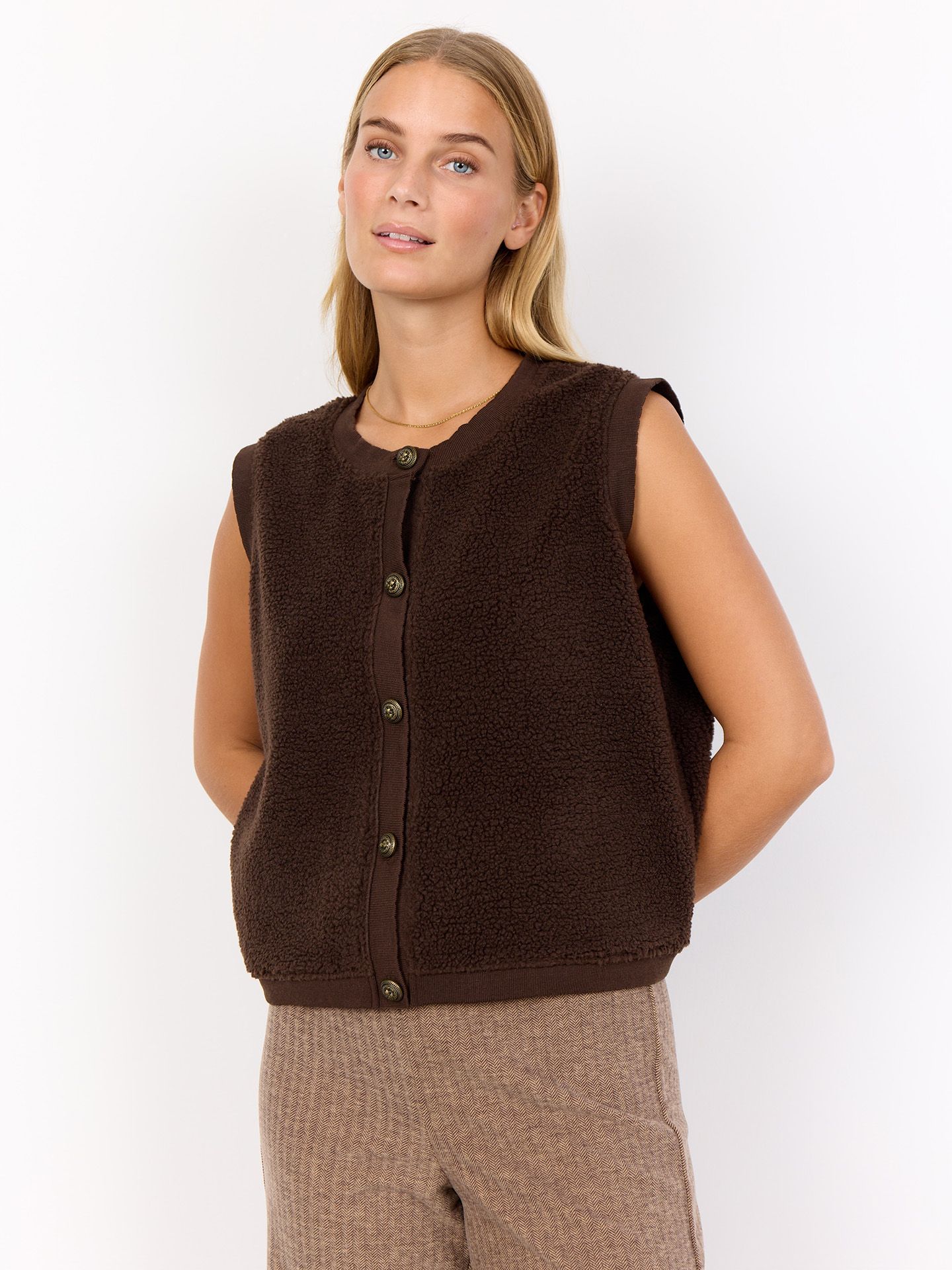 Soyaconcept Gilet Onyx Bruin 00082240-5801