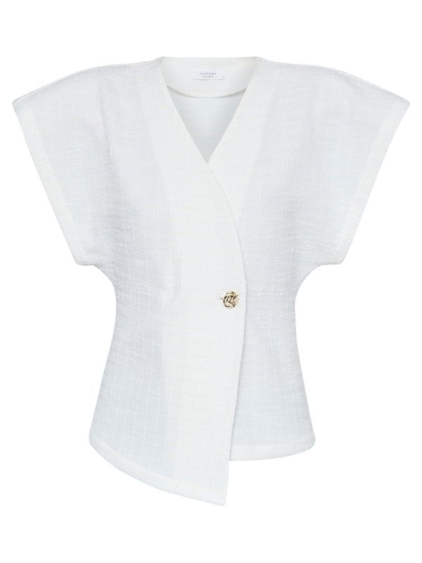 Sisters Point Gilet Evela Off white 2900078117052