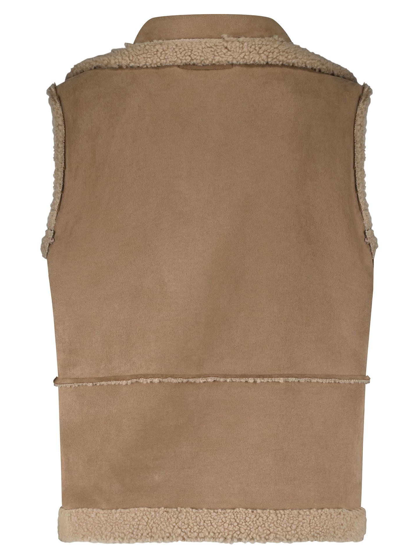 Red Button Vest Elke Beige 00082339-5200
