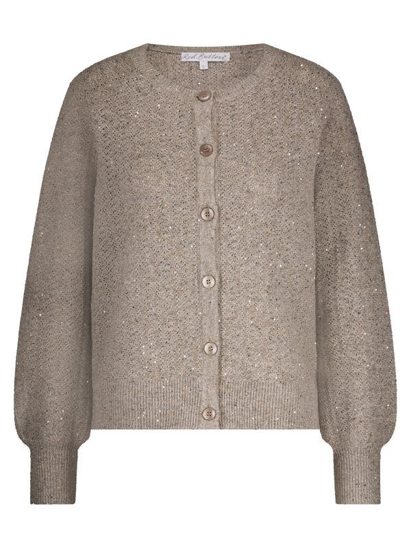 Red Button Vest Cardigan Taupe 2900078150035