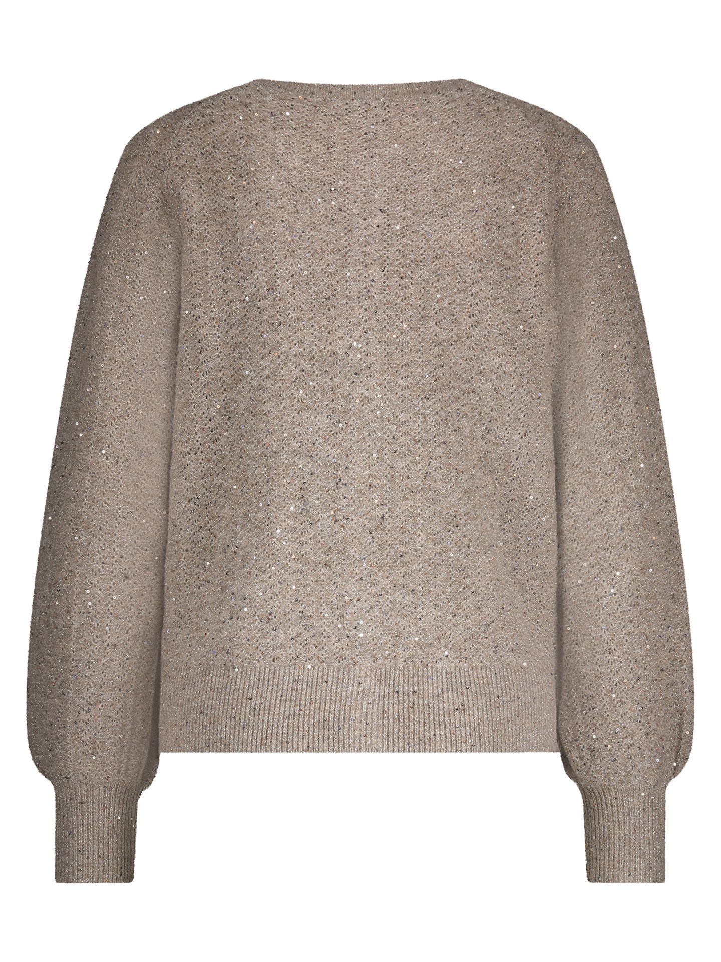 Red Button Vest Cardigan Taupe 00082345-5510