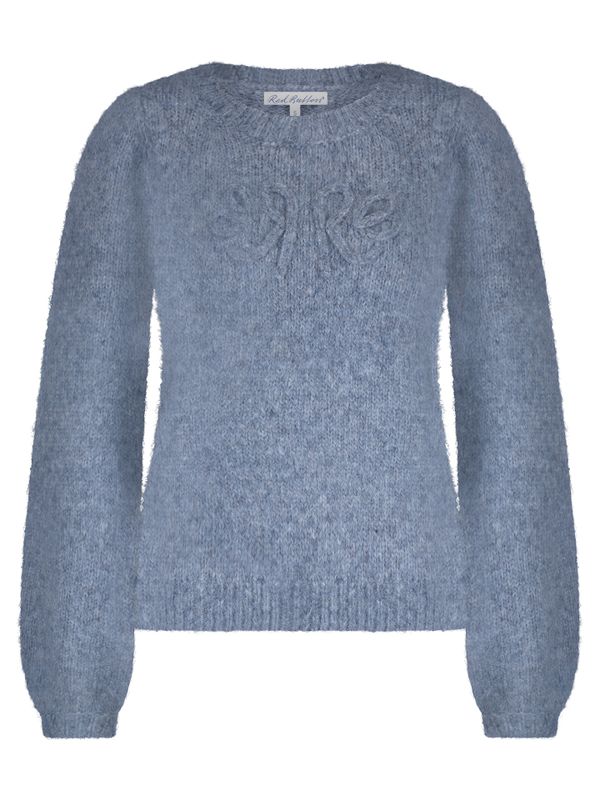 Red Button Sweater Larissa  Blauw 2900078153036