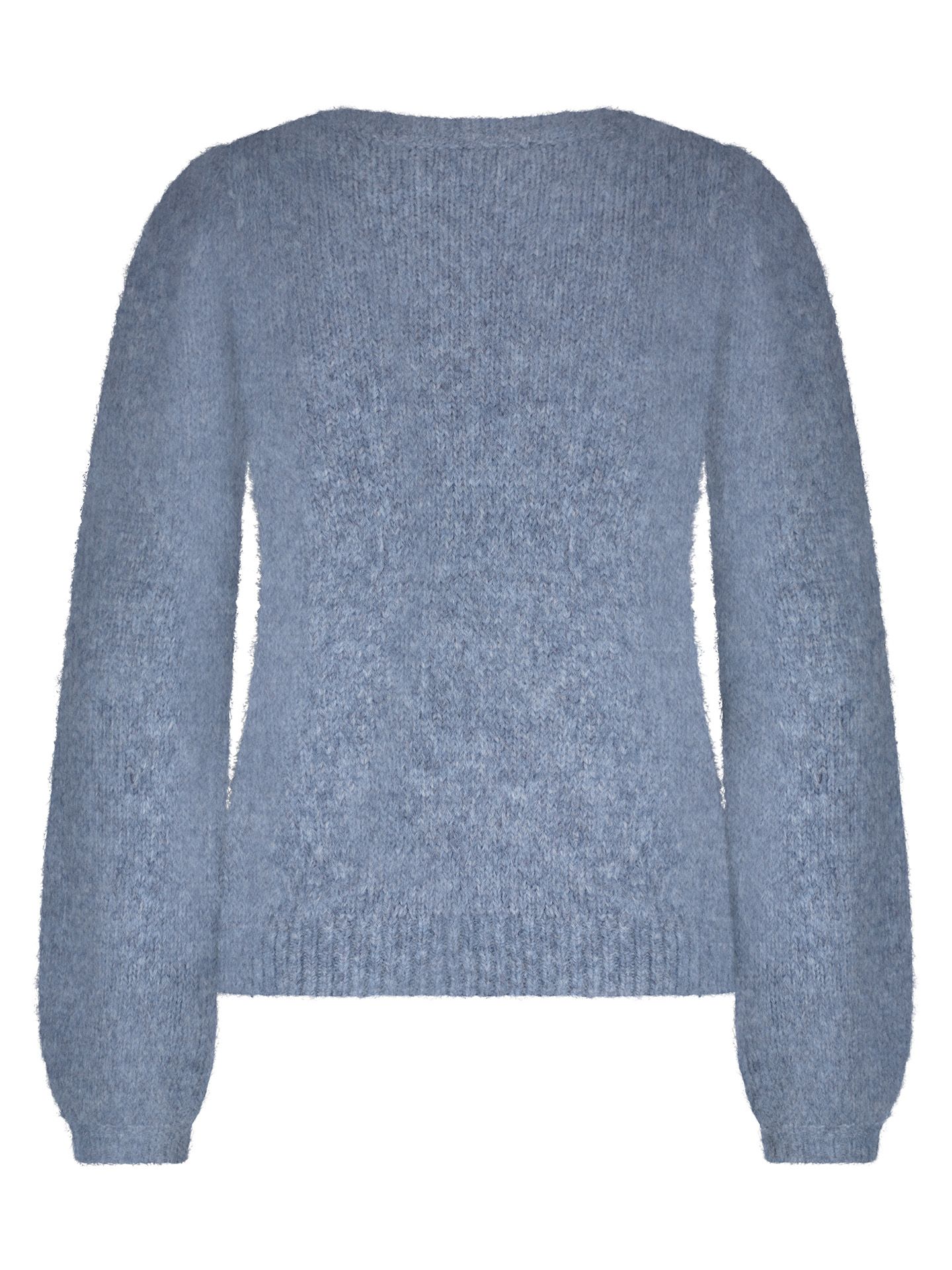 Red Button Sweater Larissa Blauw 00082347-1350