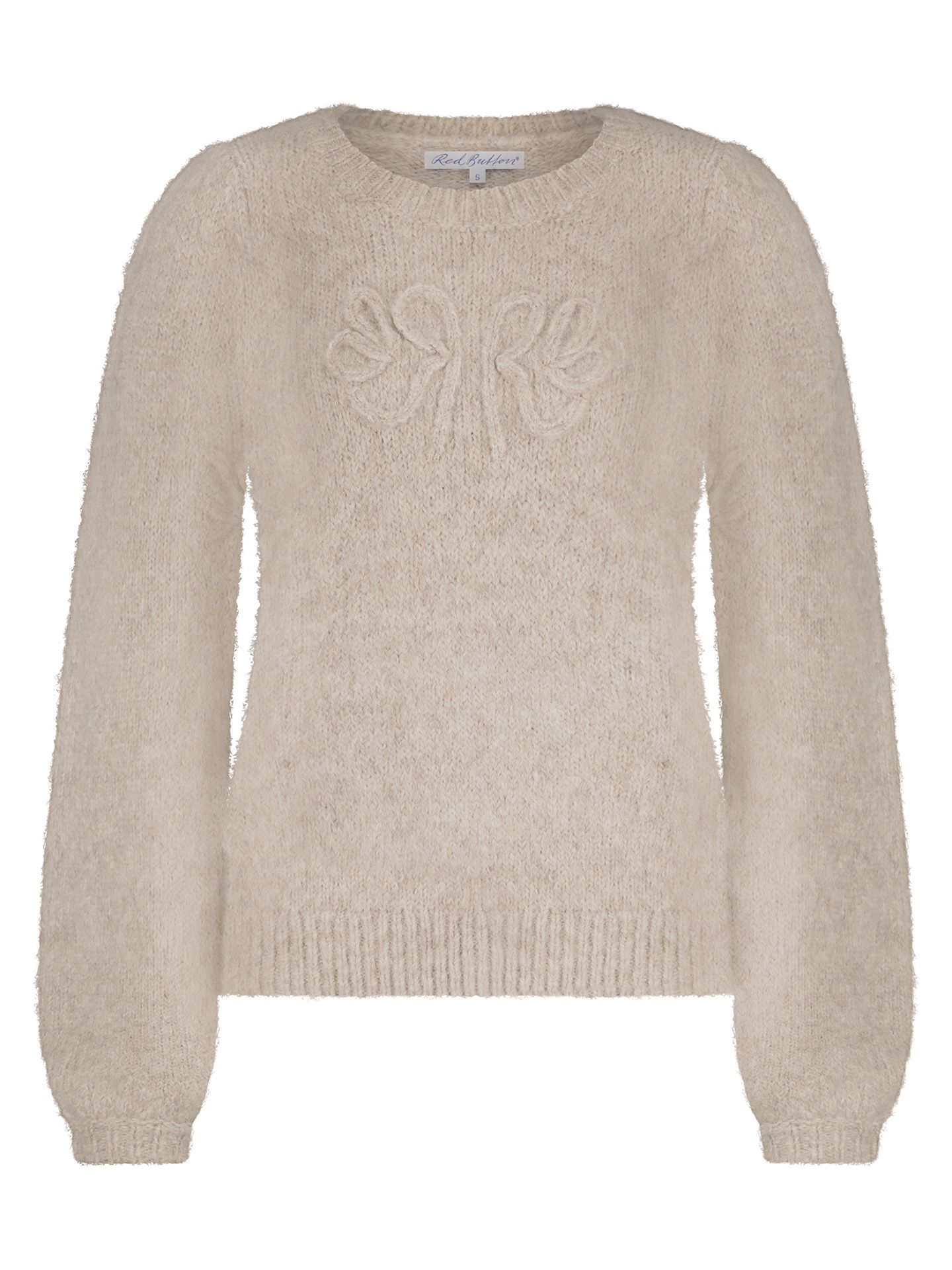 Red Button Sweater Larissa  Beige 00082347-5200
