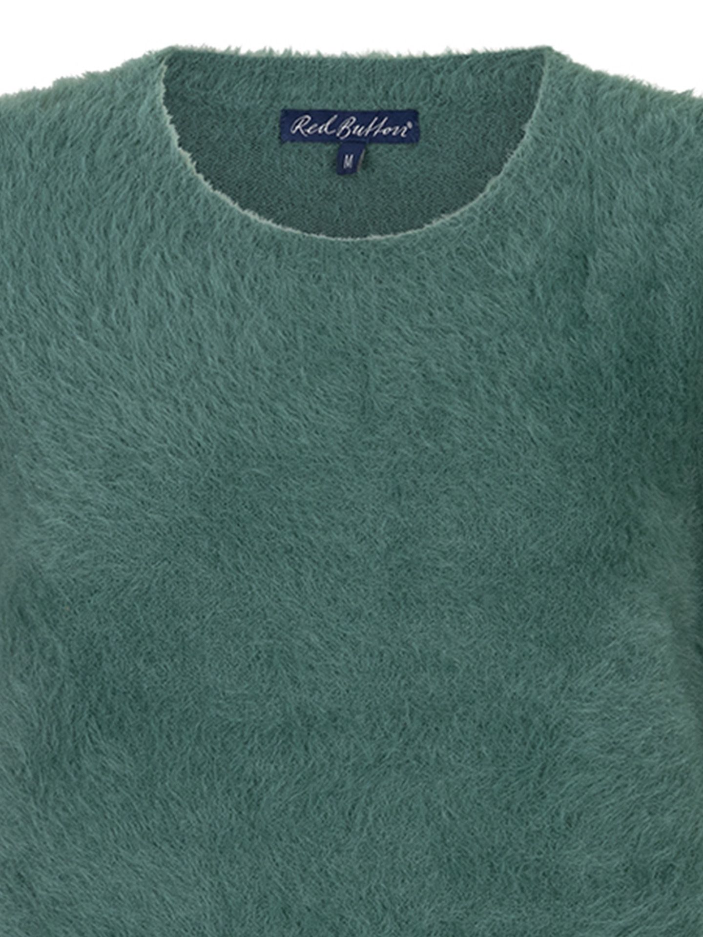 Red Button Trui Fuzzy Groen 00082358-6500