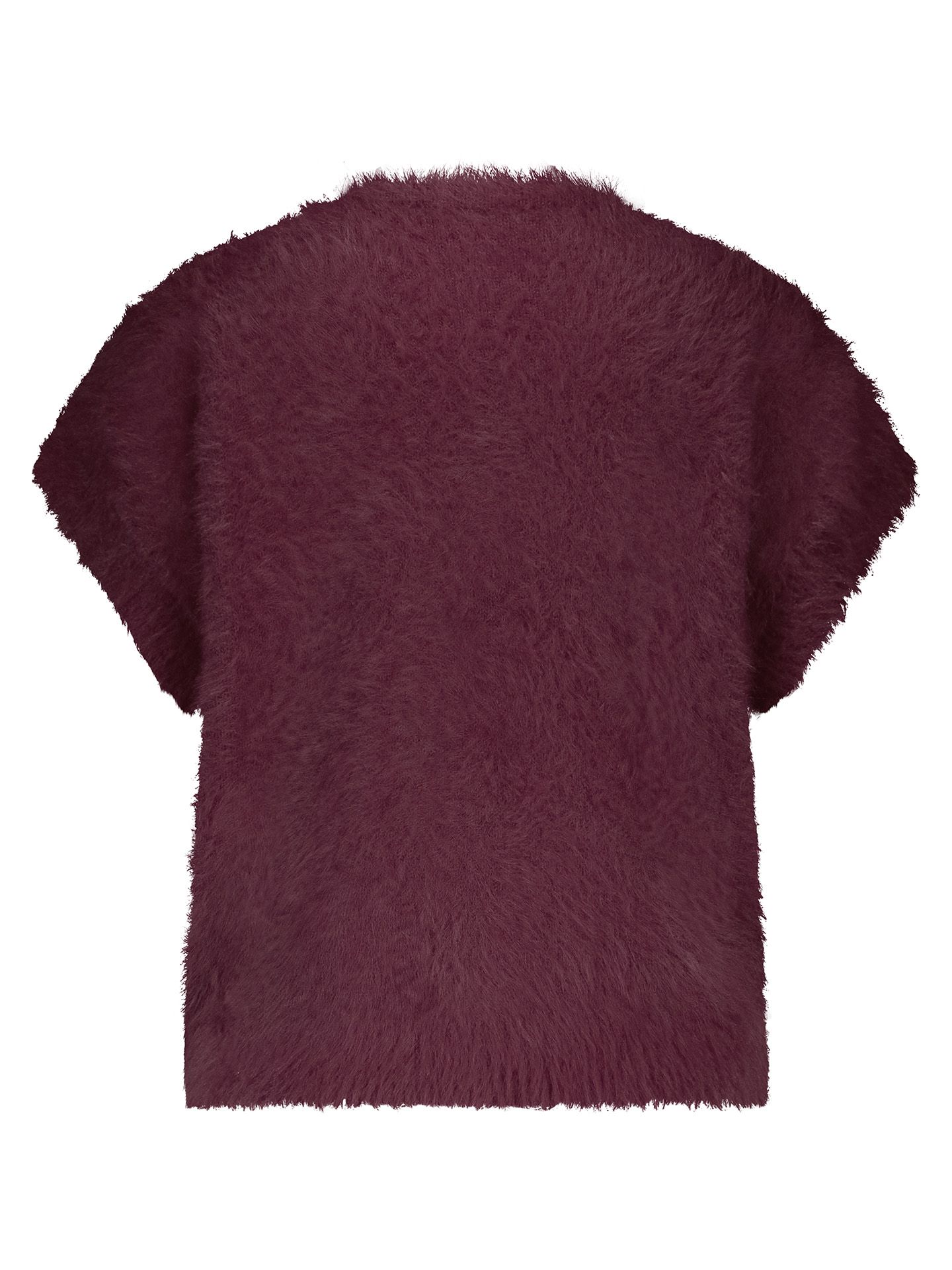 Red Button Vest Fuzzy Rood 00082372-3600