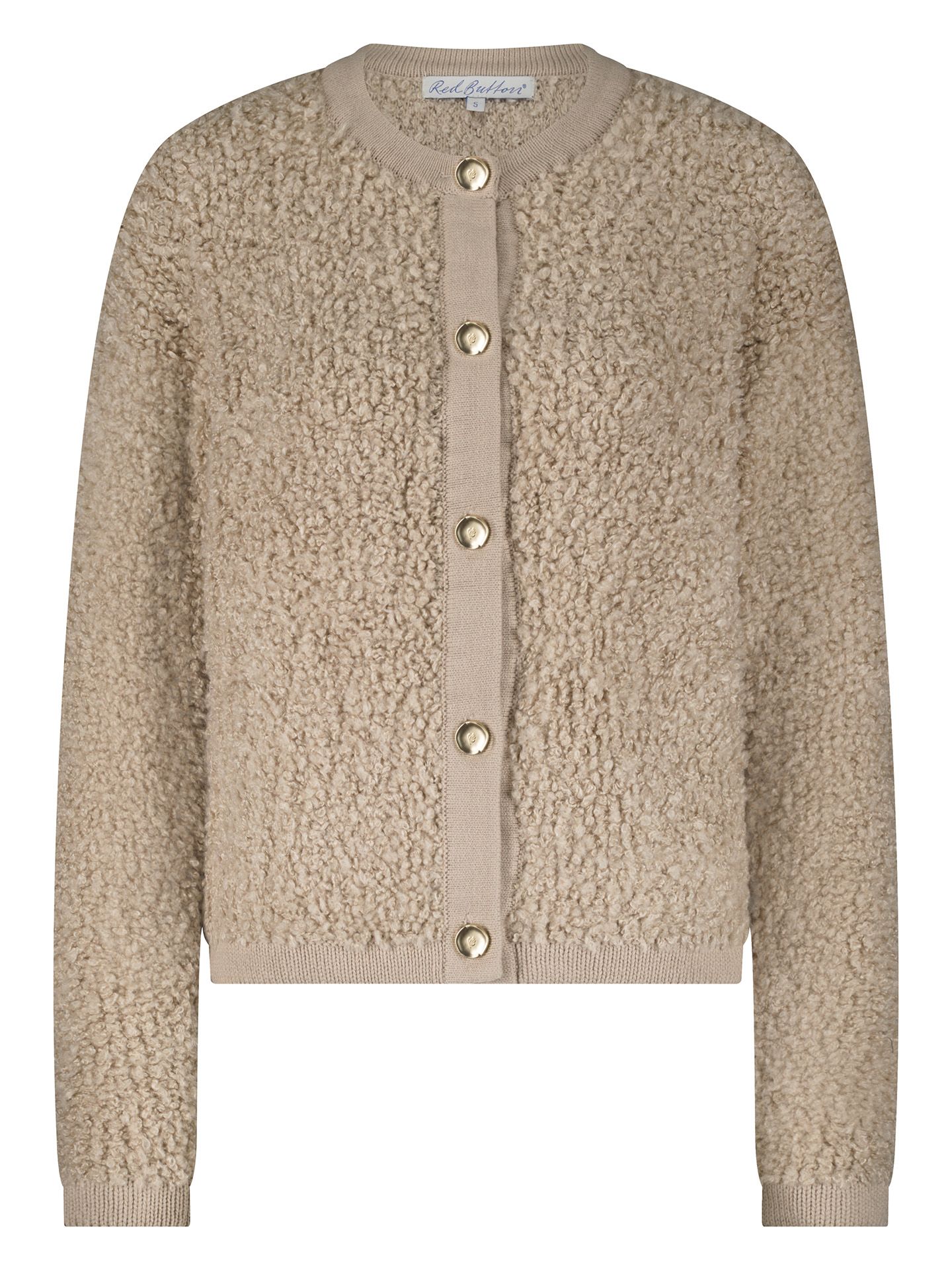 Red Button Vest Laila Beige 00082377-5201