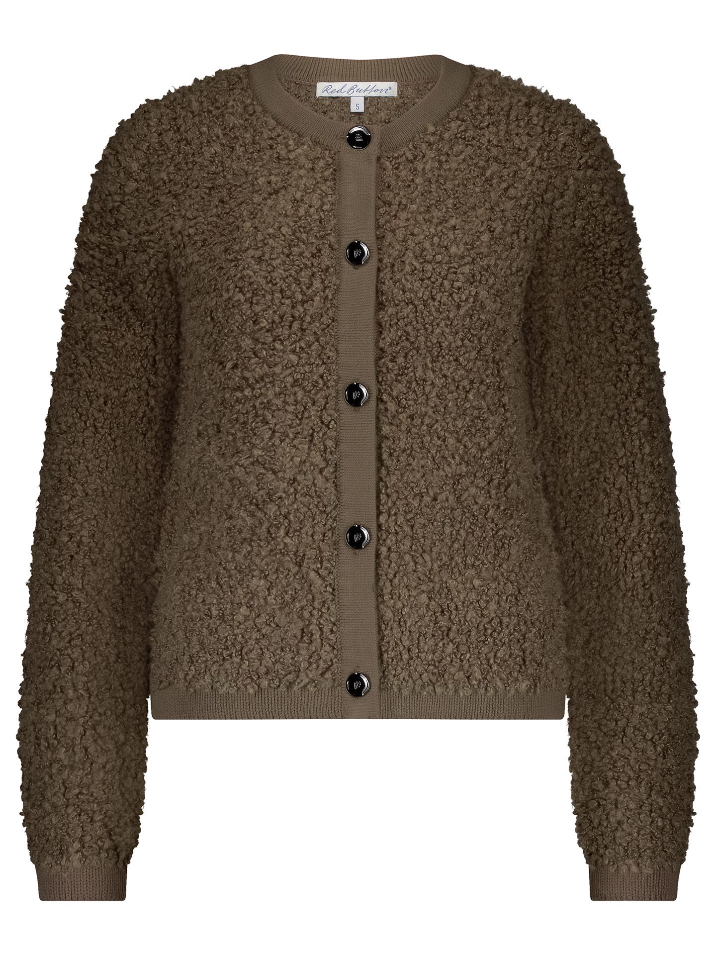 Red Button Vest Laila Taupe 00082377-5520