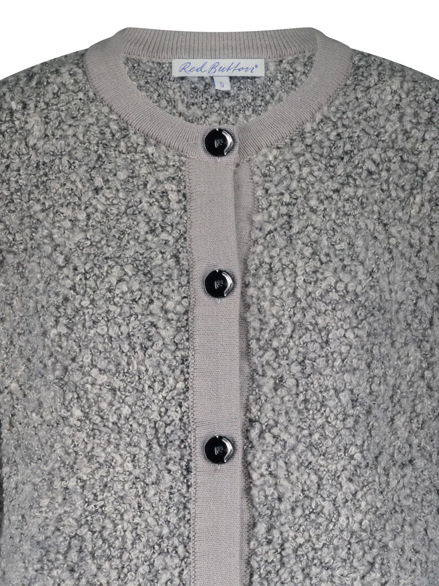 Red Button Vest Laila Grijs 00082377-7300