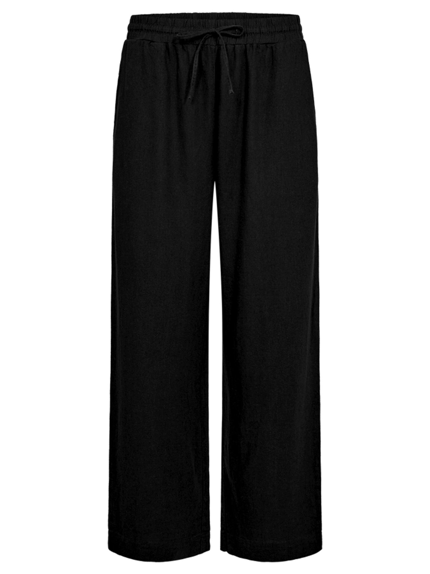 Freequent Wide Leg Broek Lava Ankle Zwart 00082452-7500