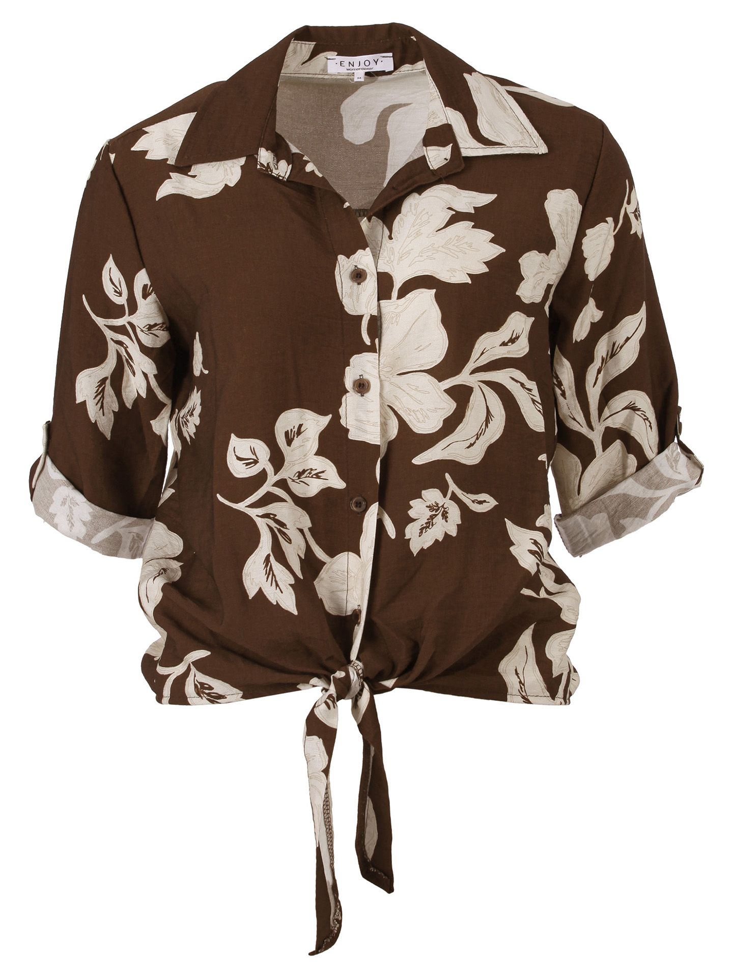 Enjoy Womenswear Blouse Yoni Bruin 00082464-5800