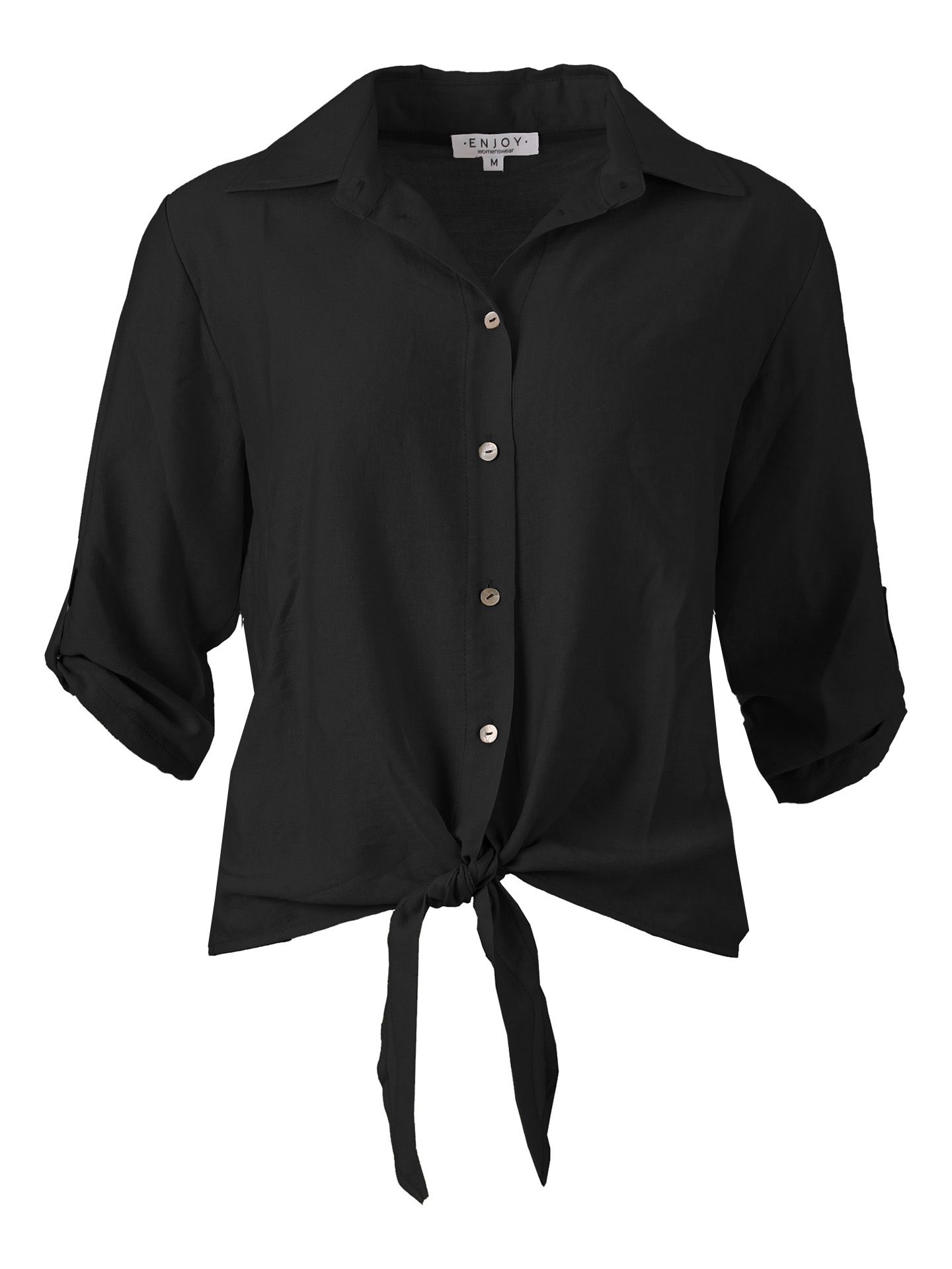 Enjoy Womenswear Blouse Janine Zwart 00082484-7500