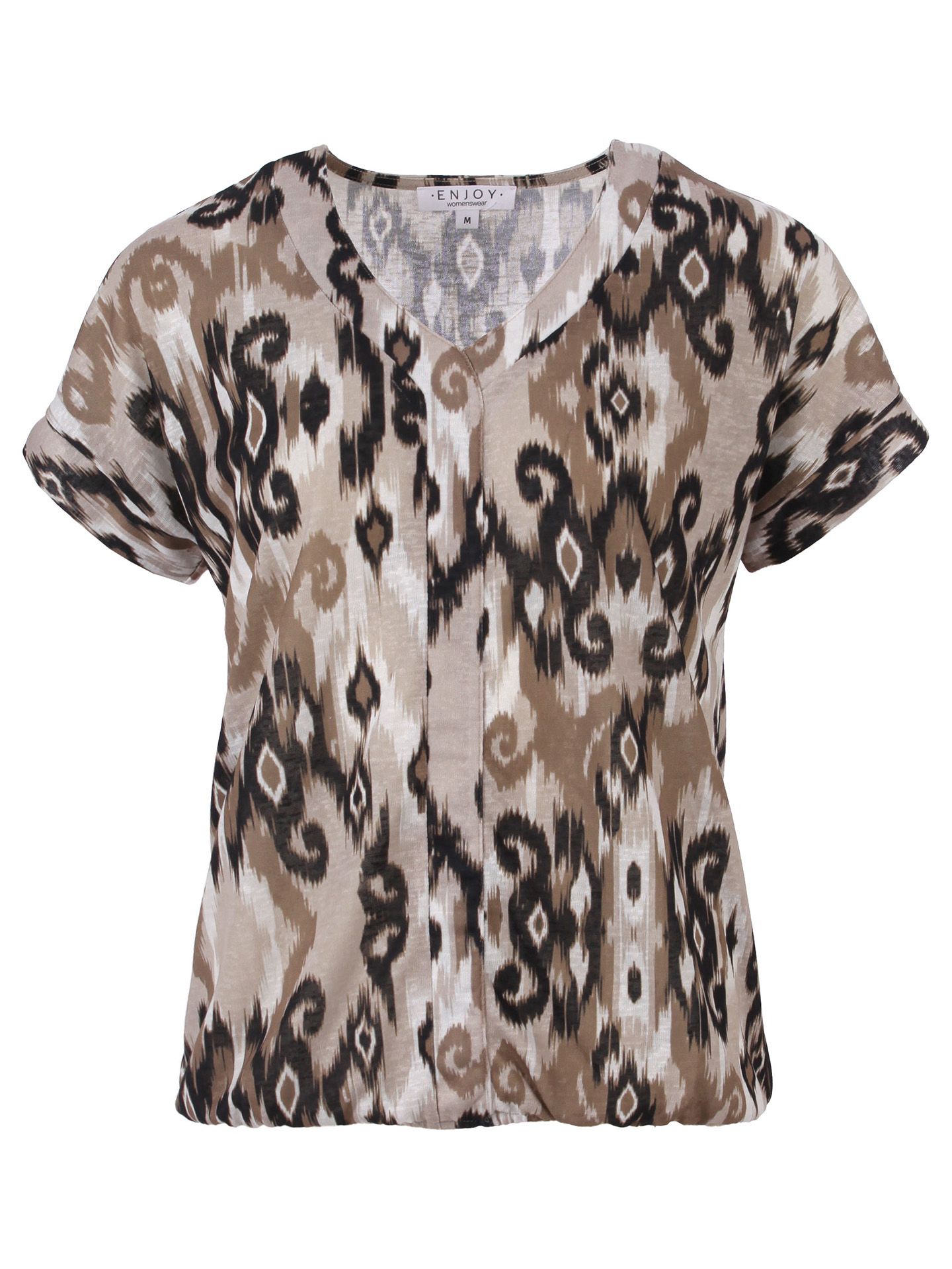 Enjoy Womenswear Shirt Sabine Taupe 00082489-5500