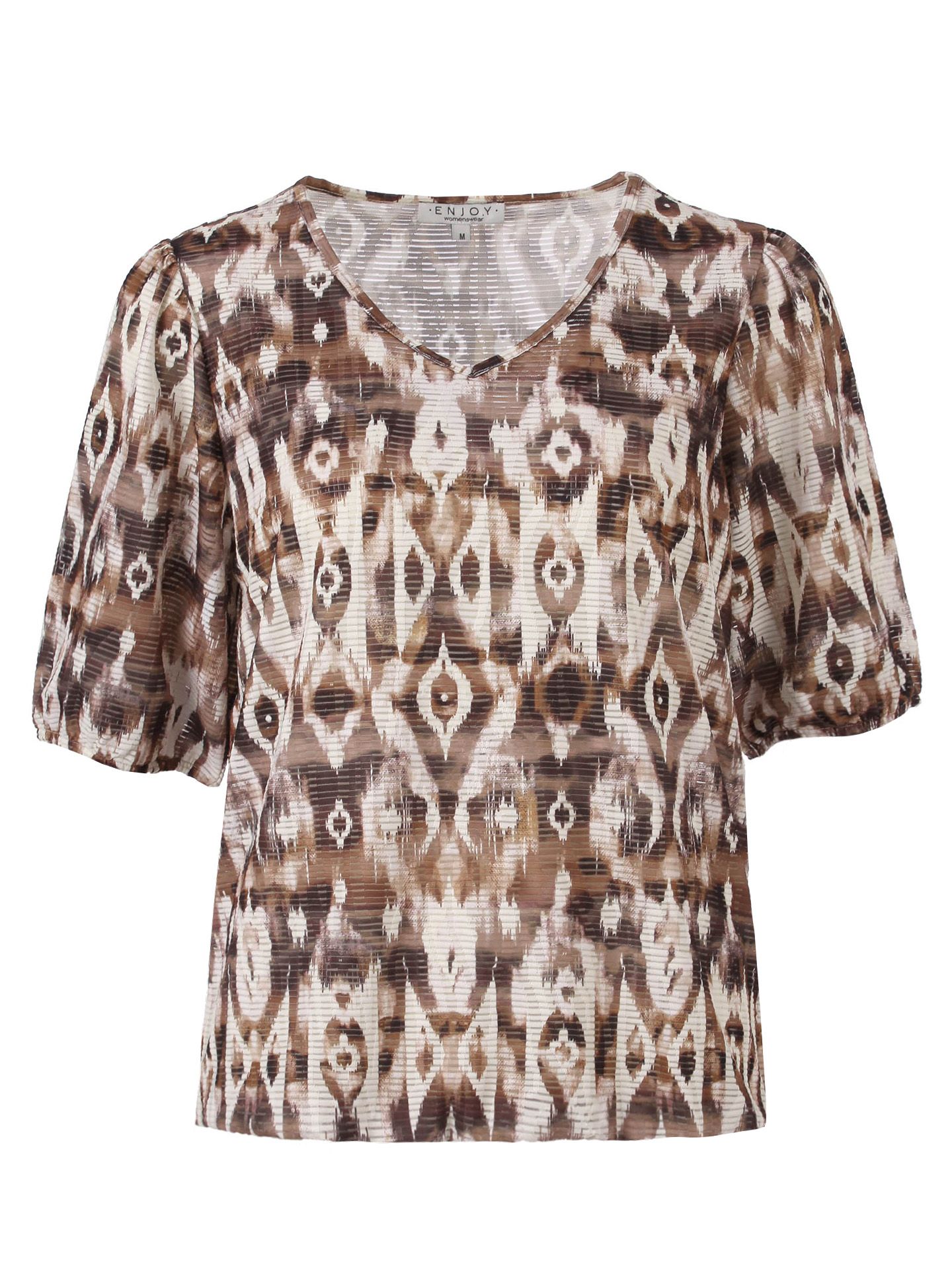 Enjoy Womenswear Shirt Noa Taupe 00082491-5500