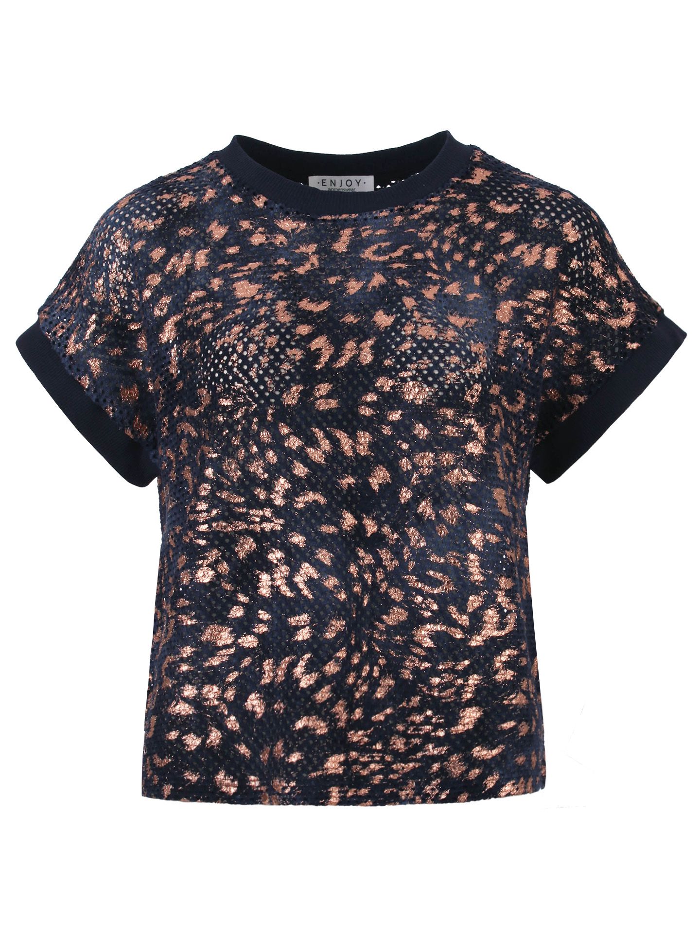 Enjoy Womenswear T-shirt Maud Blauw 00082493-1500