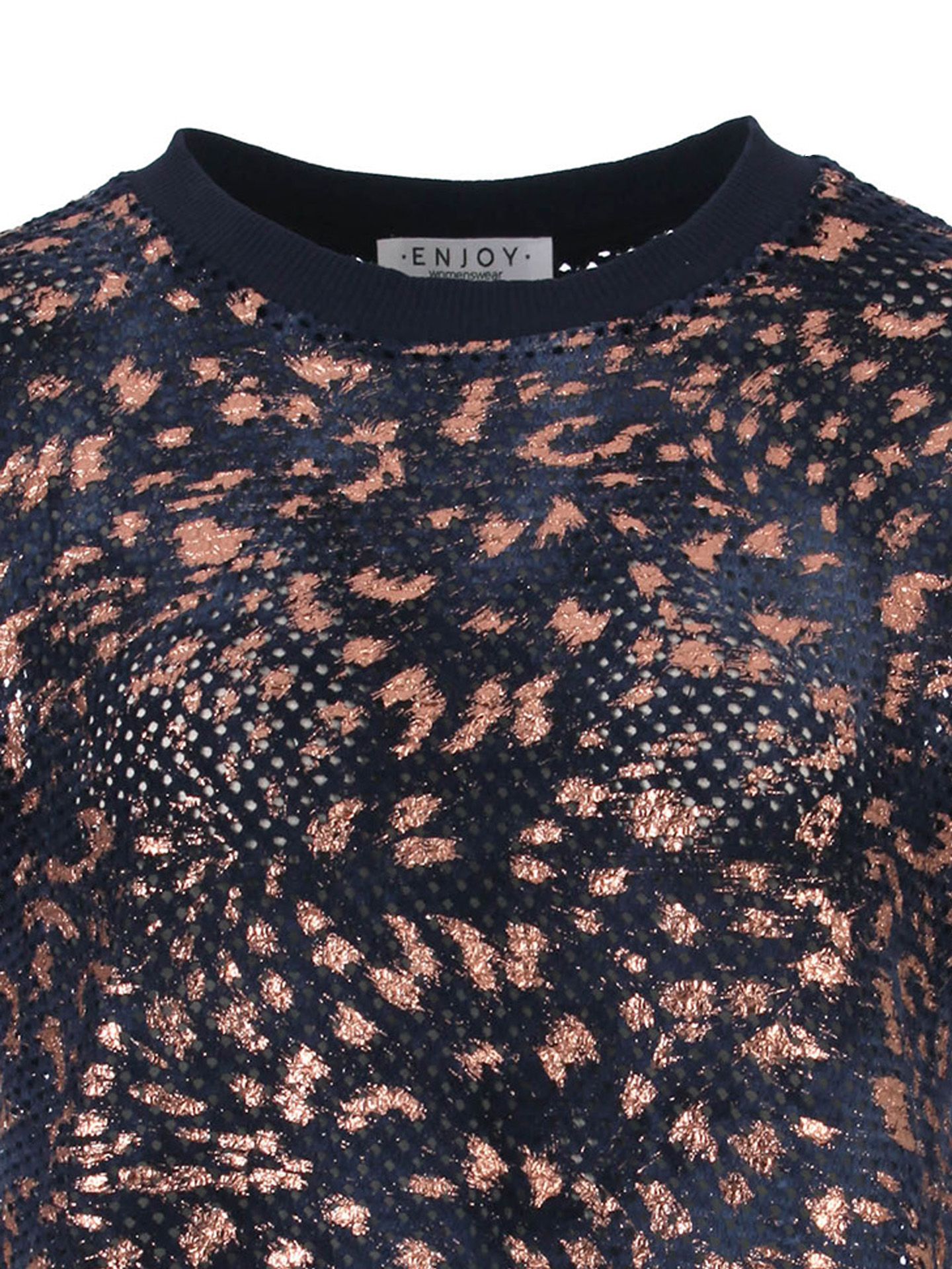 Enjoy Womenswear T-shirt Maud Blauw 00082493-1500