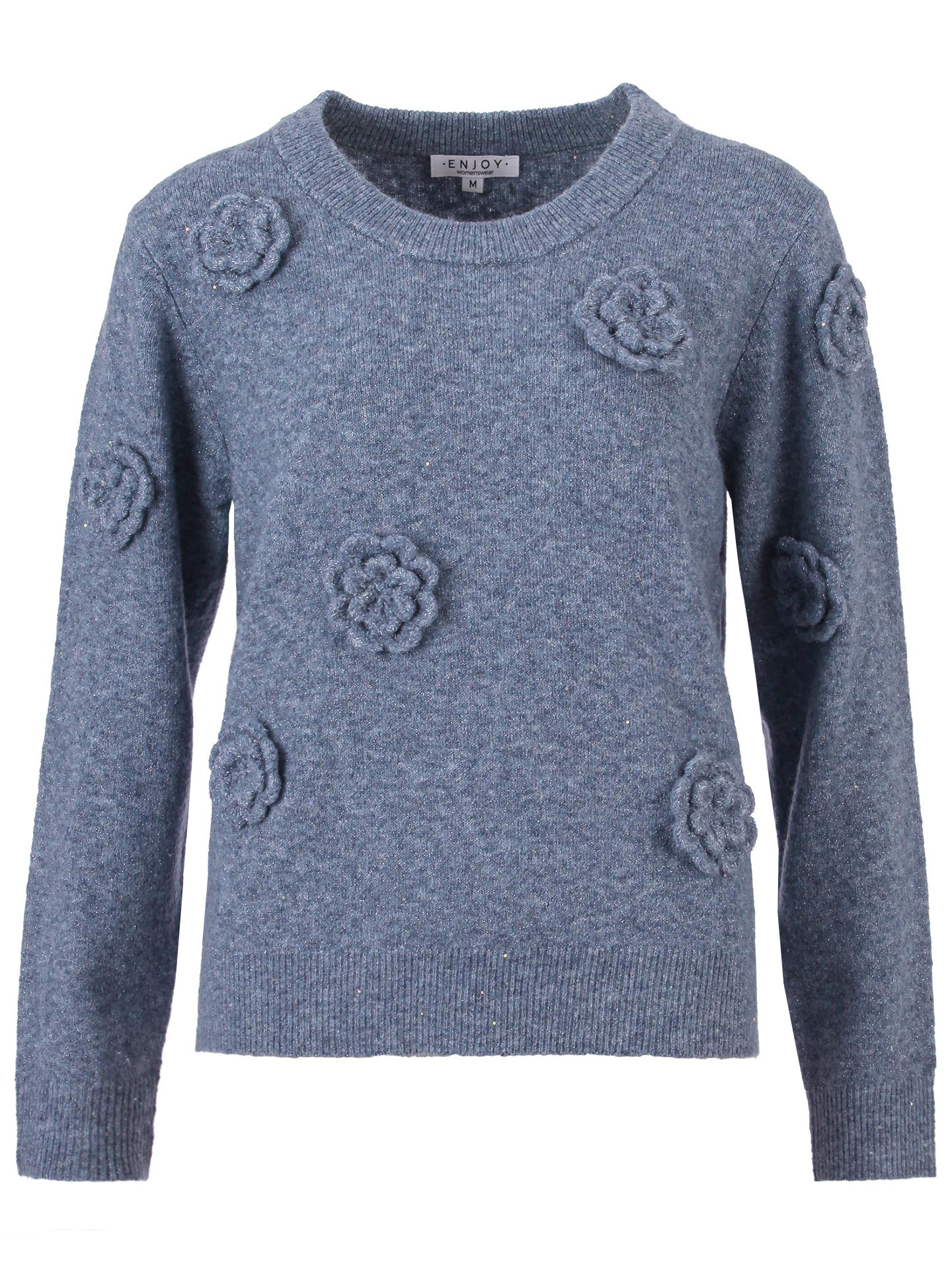 【希少】180L25GSPVincentBachStradivarius Enjoy Womenswear Trui Ilona Blauw - Schijvens Mode