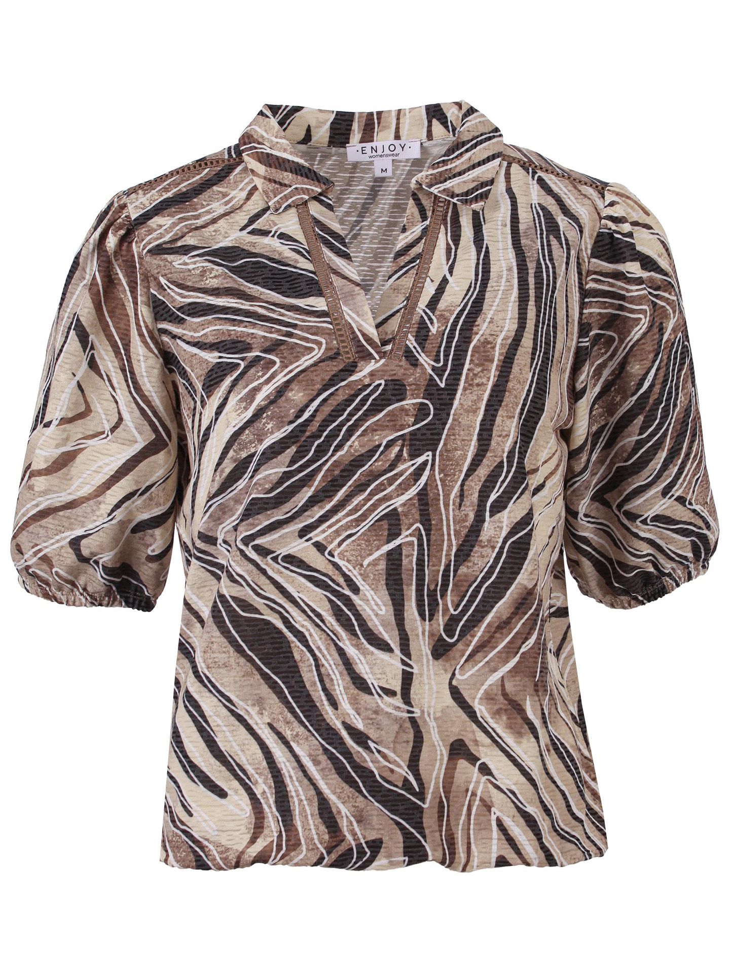 Enjoy Womenswear Shirt Gerda Taupe 00082499-5500