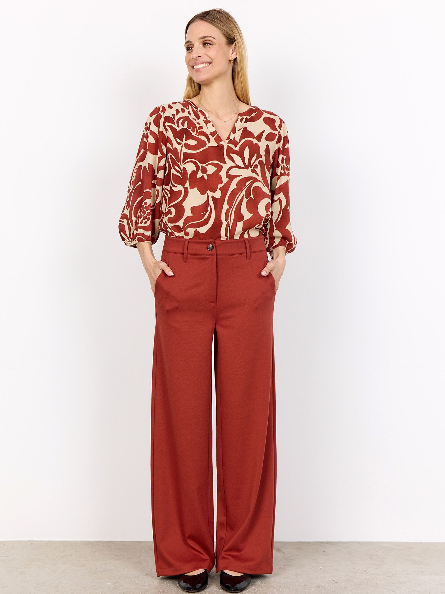 Soyaconcept Pantalon Danielle Rood 00082507-3350
