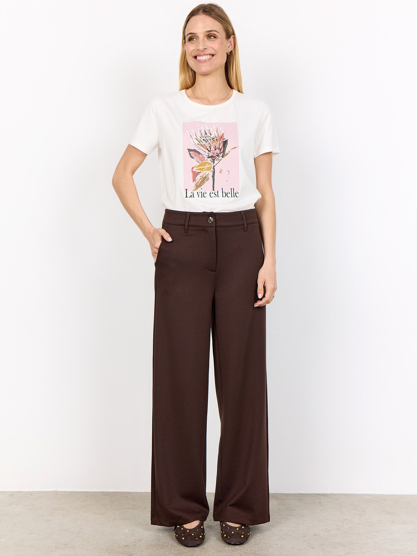 Soyaconcept Pantalon Danielle Bruin 00082507-5801