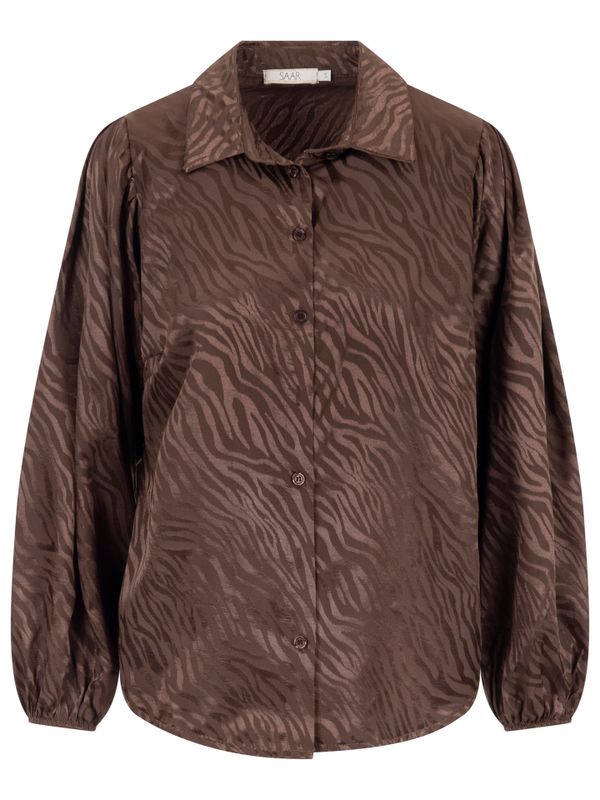 SAAR Blouse Milde Bruin 2900078477040