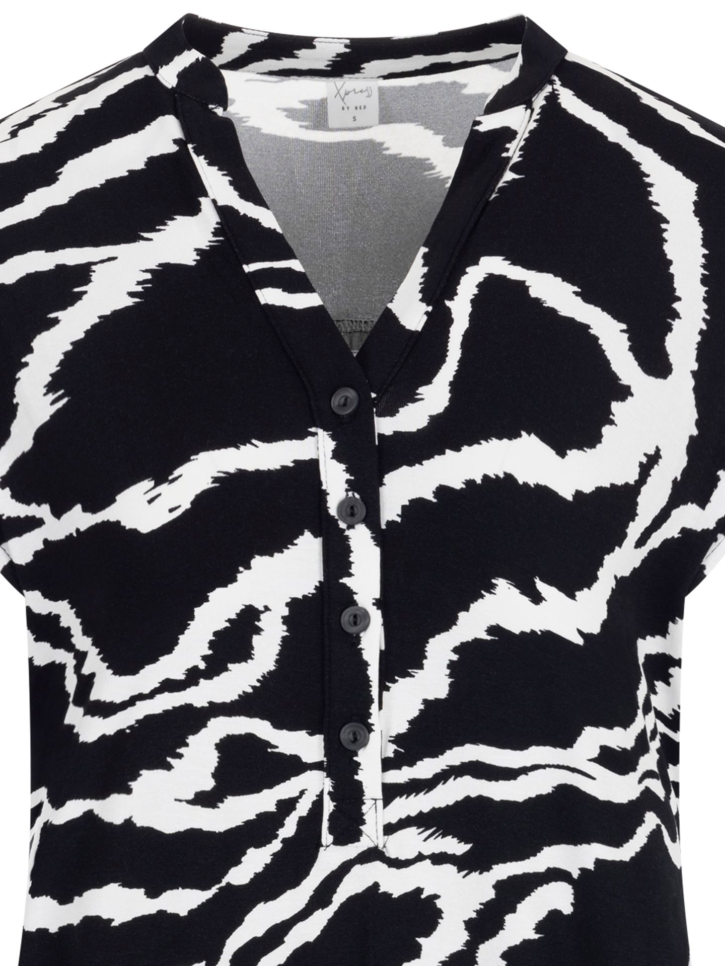 NED Shirt Lucie Zwart-wit 00082560-7900