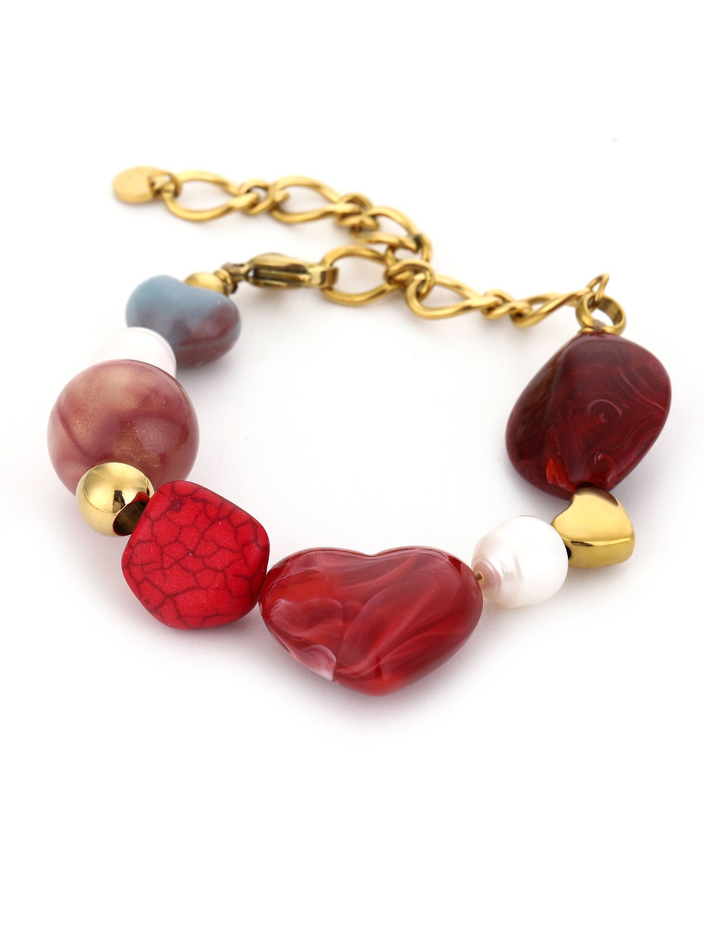 Schijvens mode Armband Jojo  Rood 00082620-4800