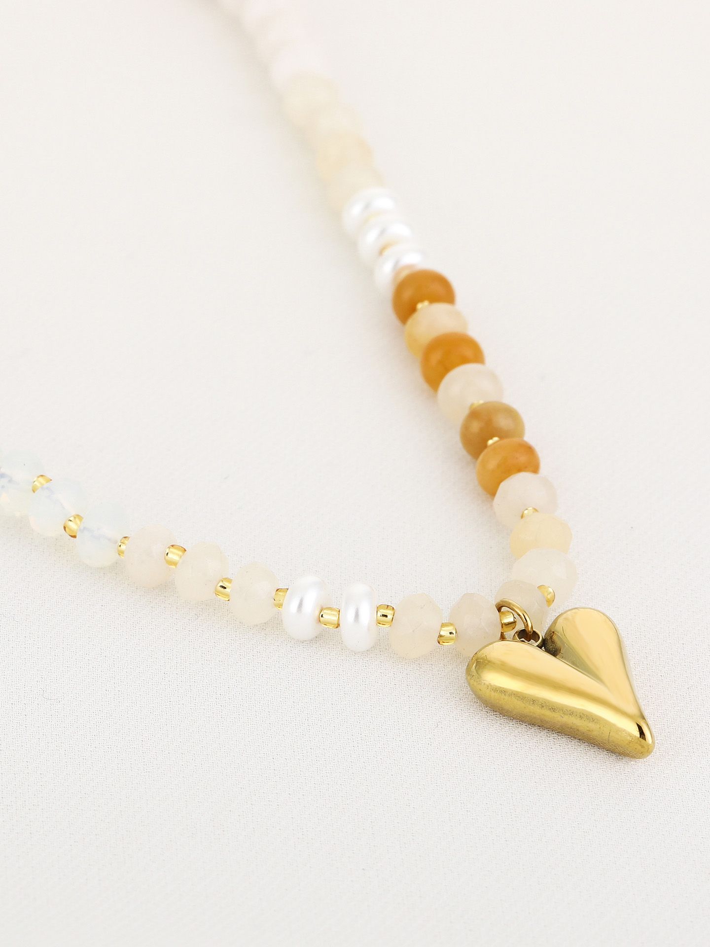 Schijvens mode Ketting Joanna Beige 00082626-5200