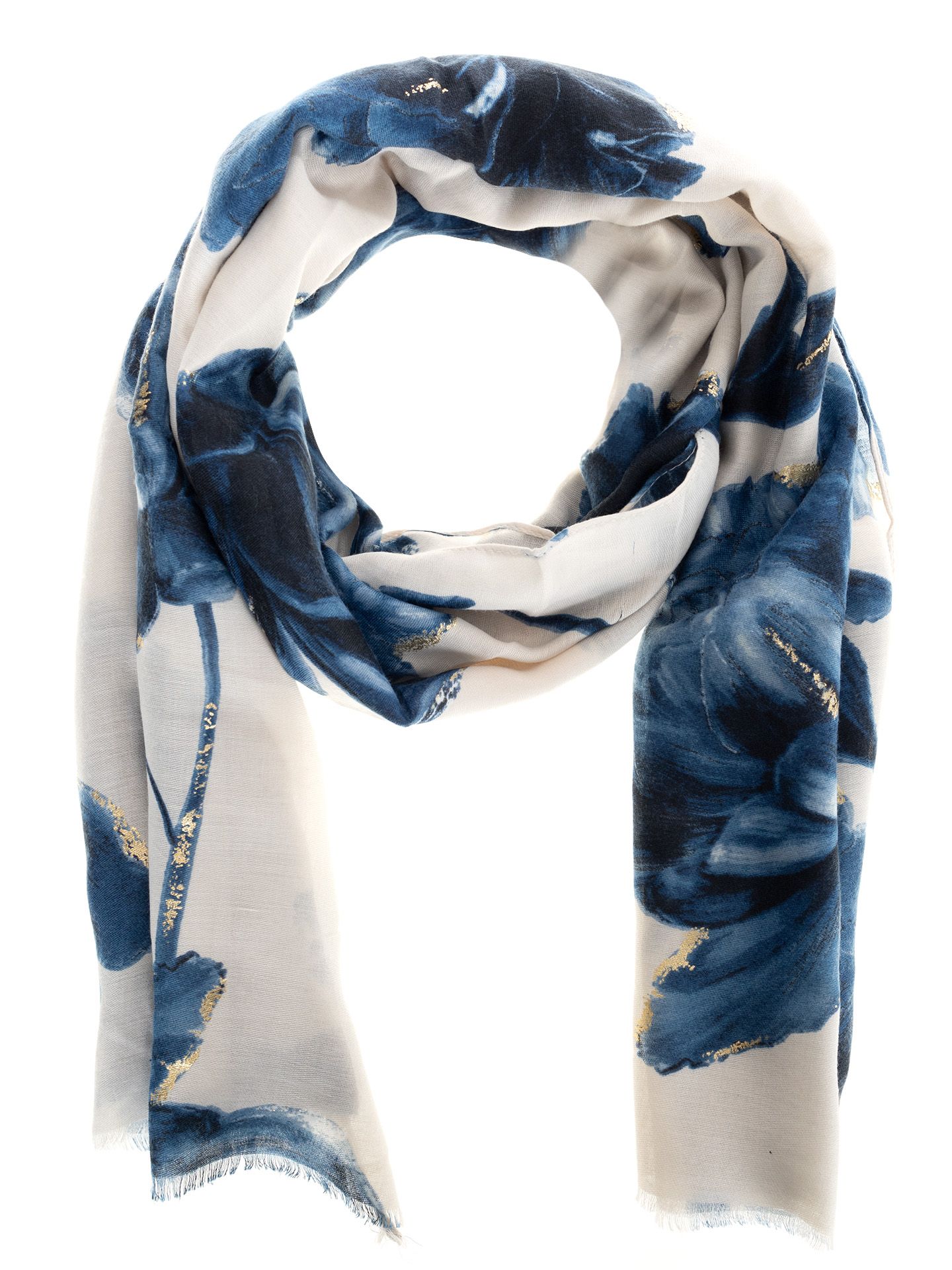 Schijvens mode Sjaal Mihra Blauw 00082631-1500