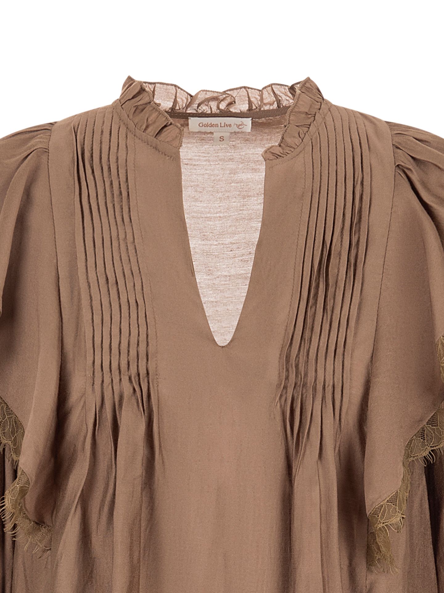 Golden live Blouse Aafje  Taupe 00082645-5500