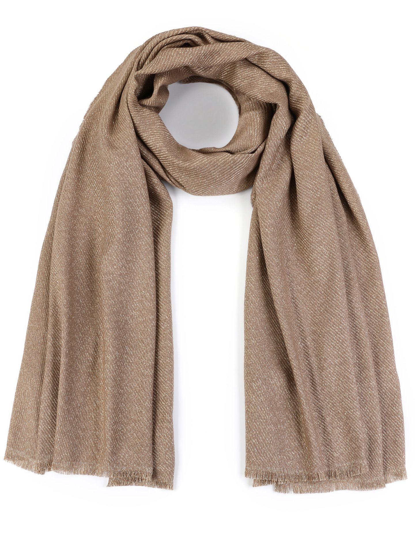 Schijvens mode Sjaal Maria Camel 00082662-5300