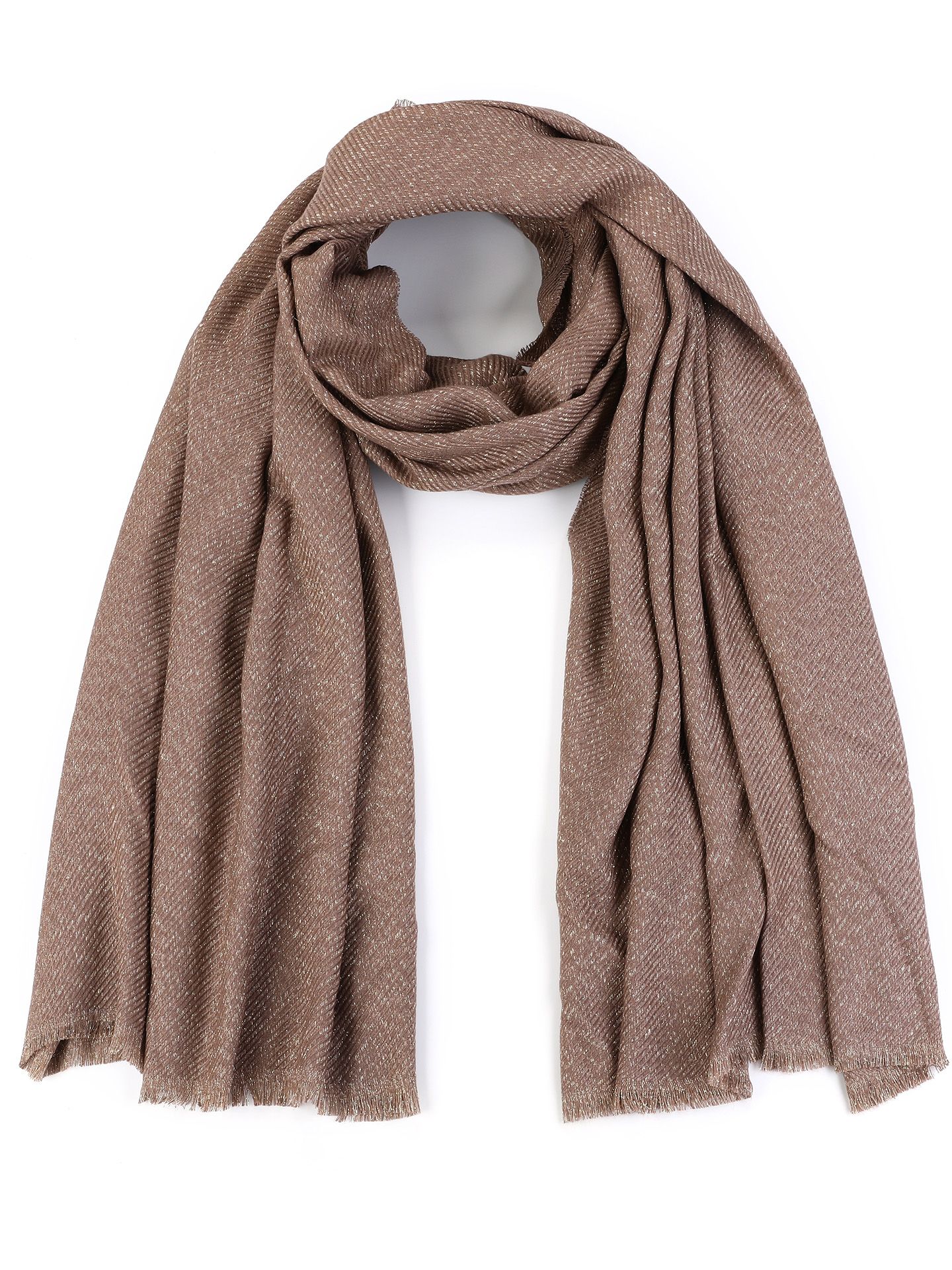 Schijvens mode Sjaal Maria Taupe 00082662-5500