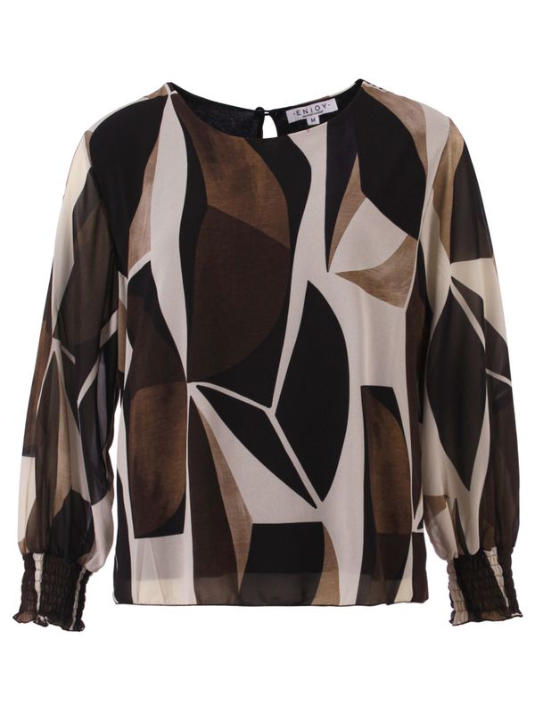 Enjoy Womenswear Blouse Faith Taupe 2900078724038