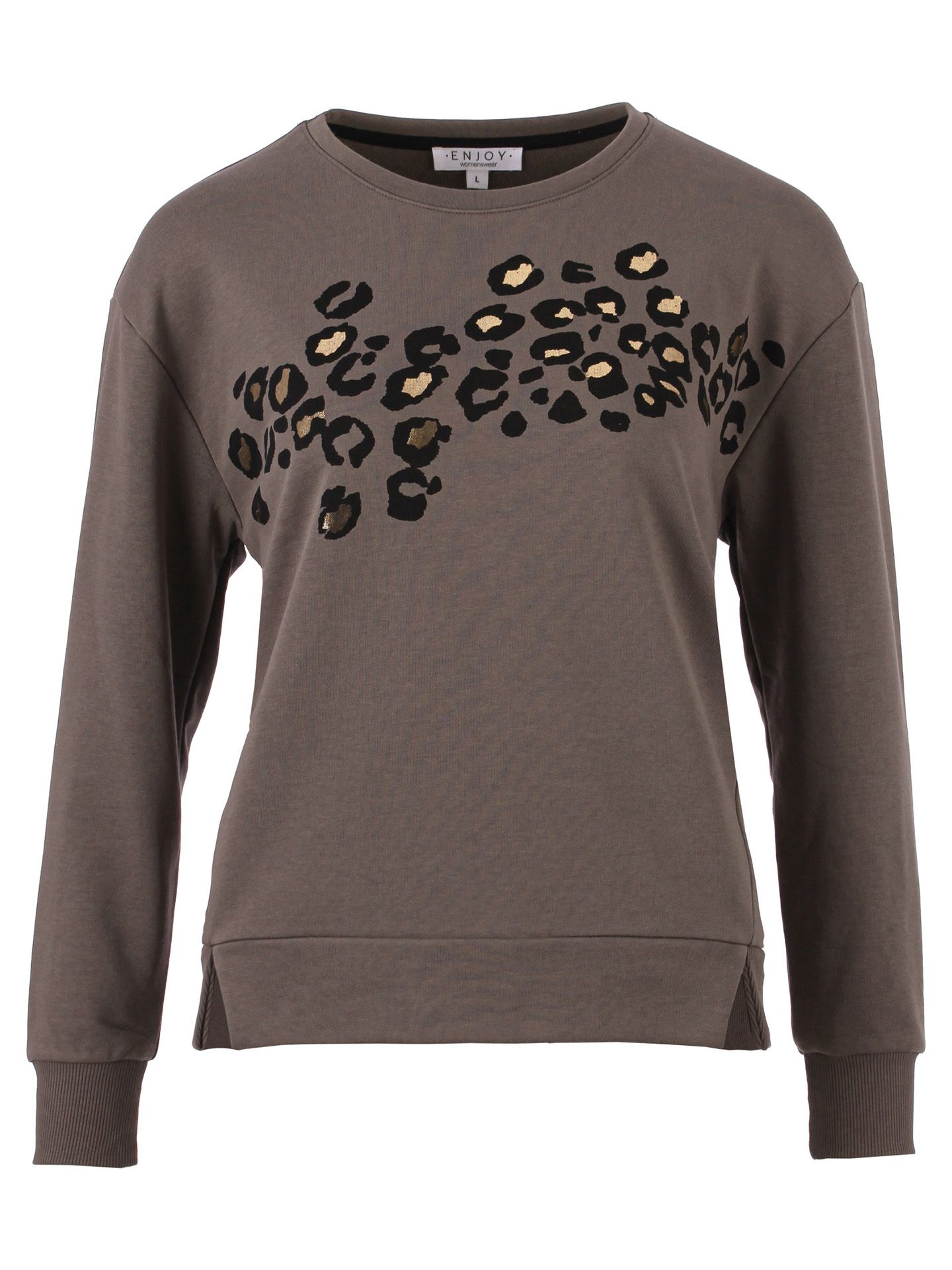 Enjoy Womenswear Sweater Wies Taupe 00082679-5500
