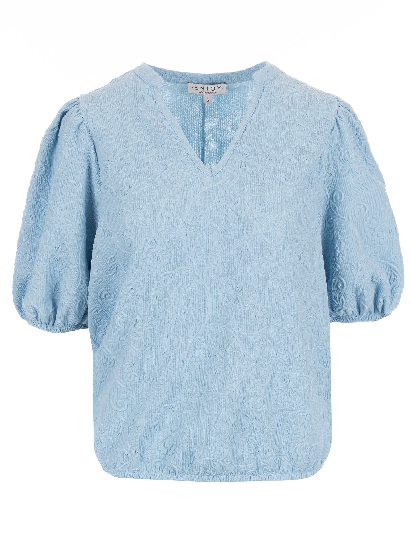 Enjoy Womenswear T-shirt Veerle Blauw 00082683-1600