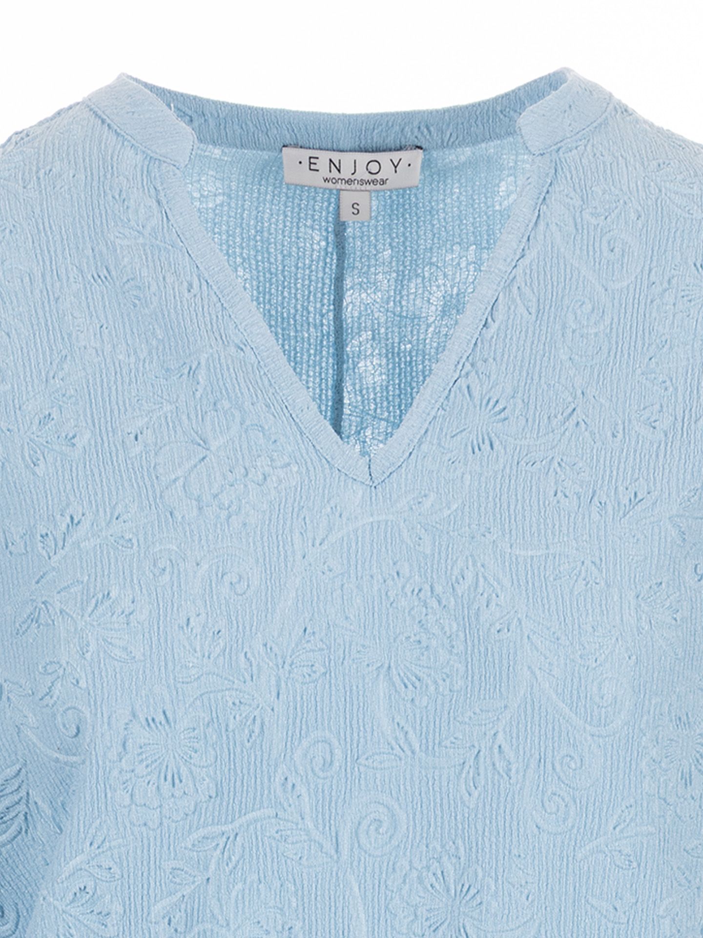 Enjoy Womenswear T-shirt Veerle Blauw 00082683-1600