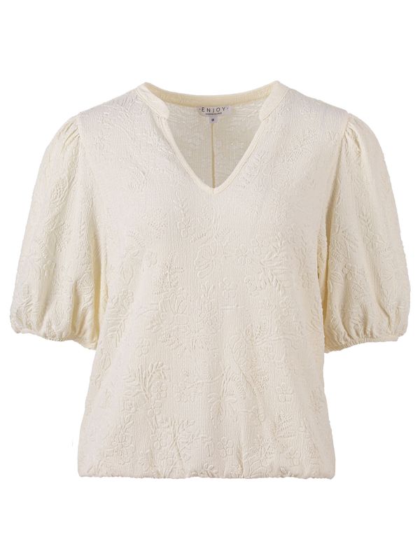Enjoy Womenswear T-shirt Veerle Off white 2900078733061