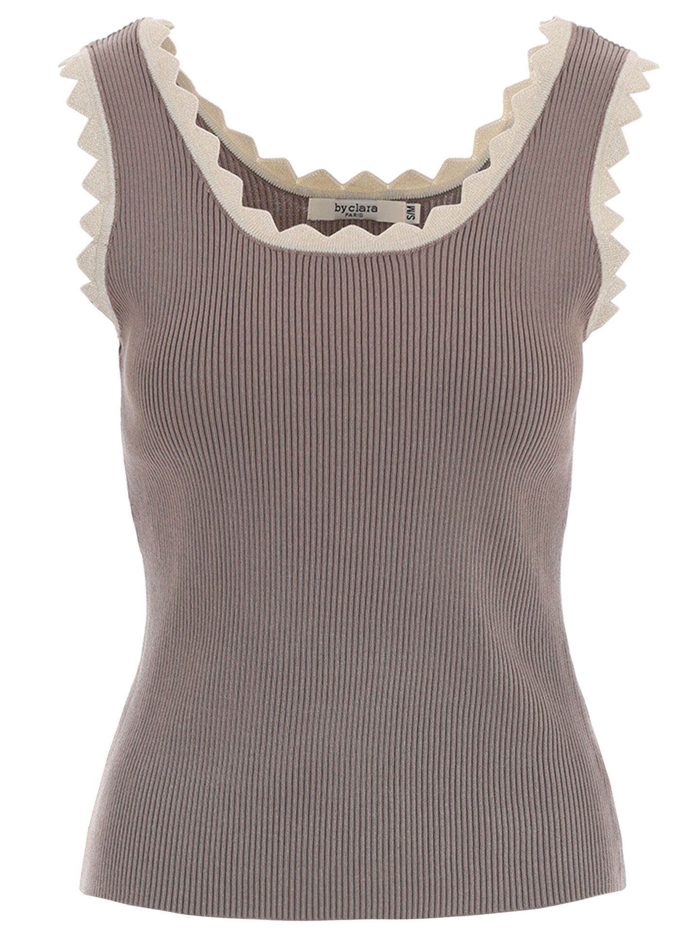 By Clara Top Nori Taupe 2900078824035