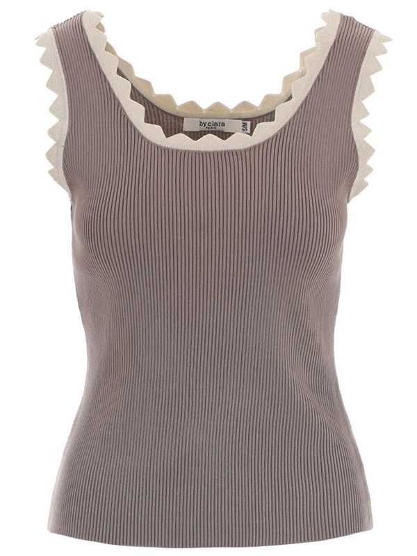 By Clara Top Nori Taupe 2900078824059