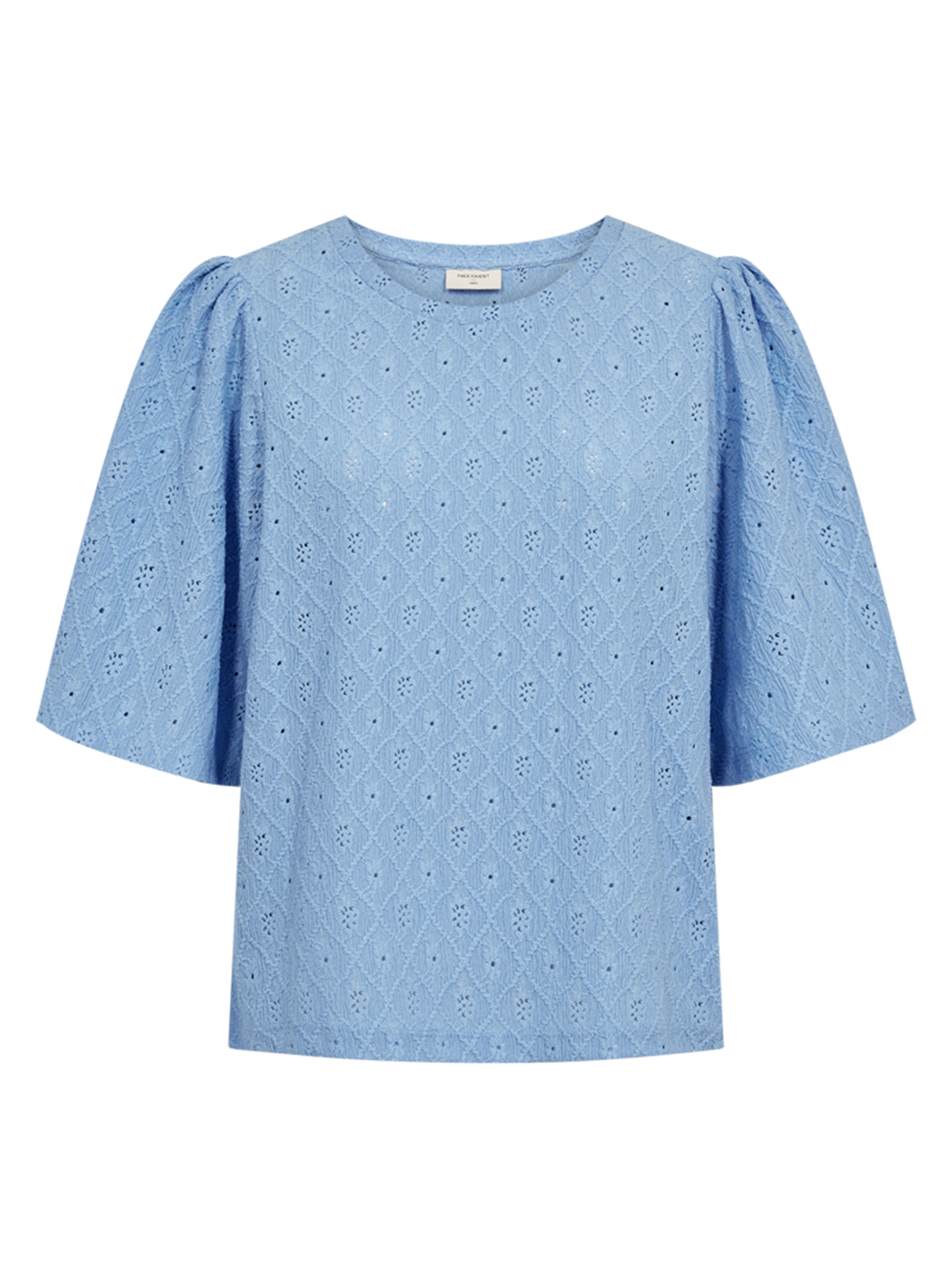 Freequent T-shirt Ziprea Blauw - Schijvens Mode