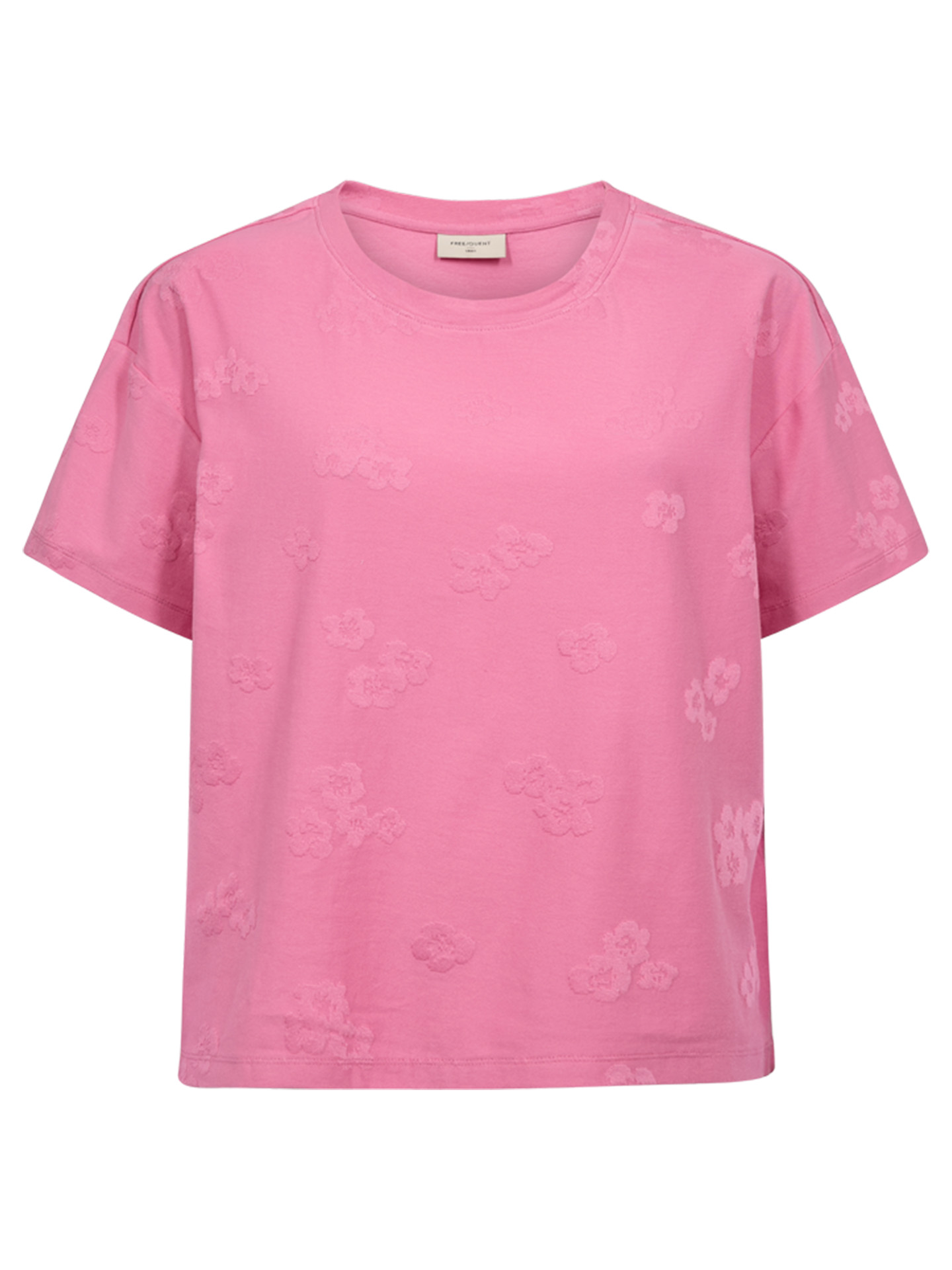 Freequent T-shirt Ziprea Roze - Schijvens Mode