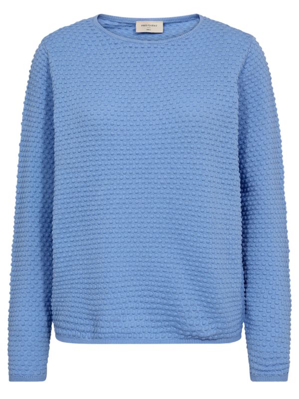 Freequent Trui Dodo Pu Dot Blauw 2900078909060