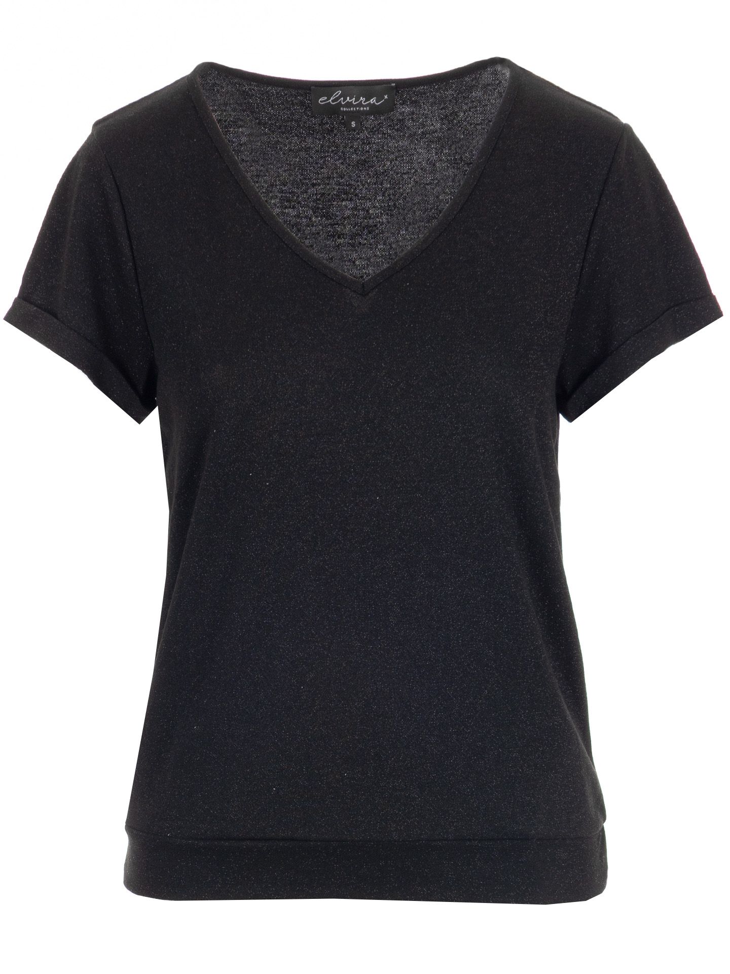 Elvira Collections T-shirt Lelie Zwart 00082825-7500