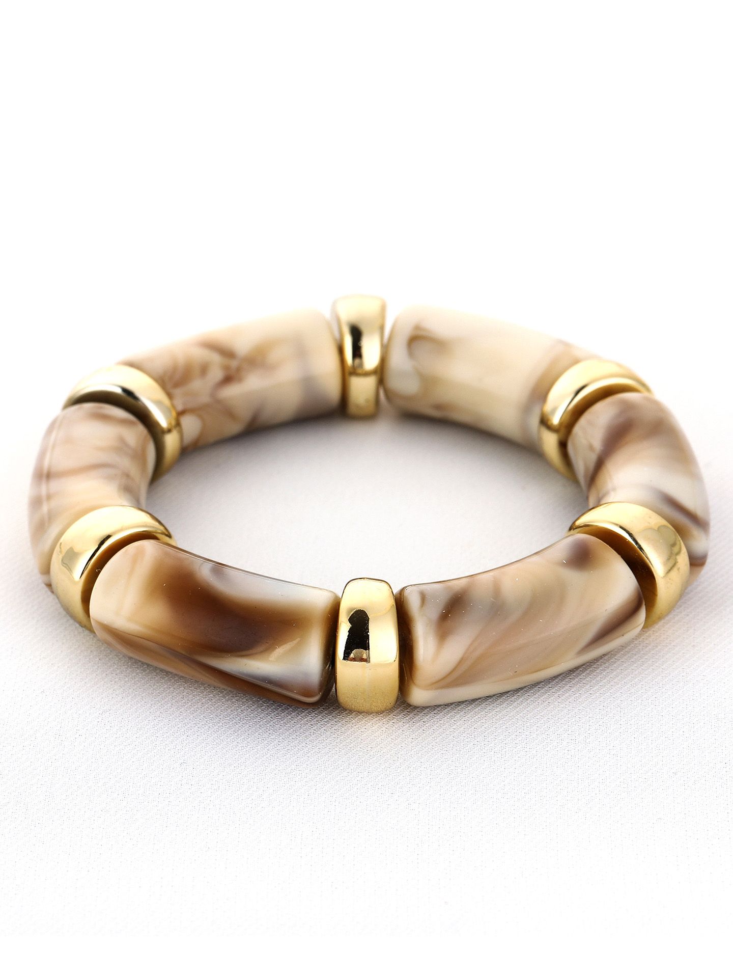Schijvens mode Armband Jade Beige 00082842-5200