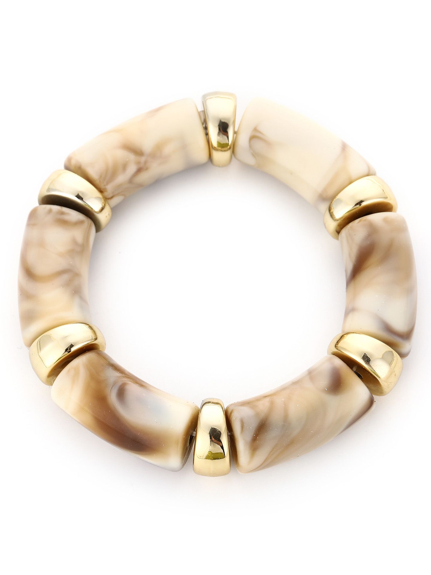 Schijvens mode Armband Jade Beige 00082842-5200