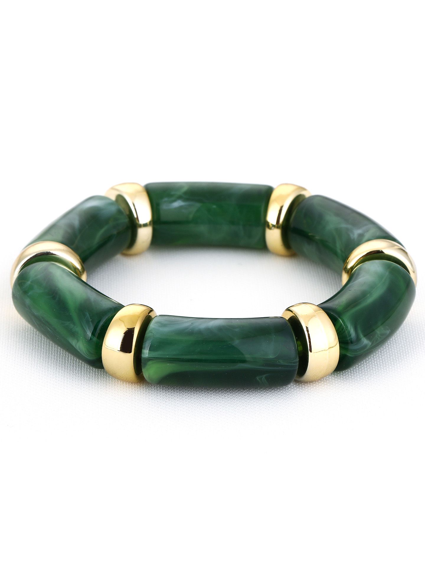 Schijvens mode Armband Jade Groen 00082842-6400