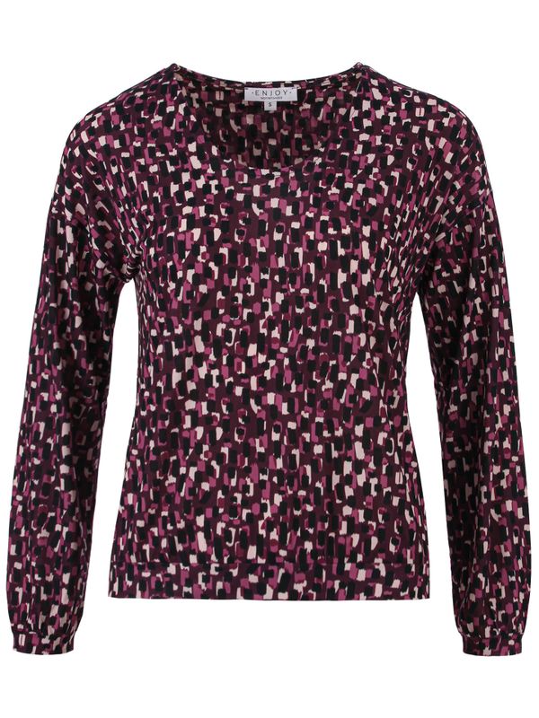 Enjoy Womenswear Shirt Mirjam Paars 2900079064034