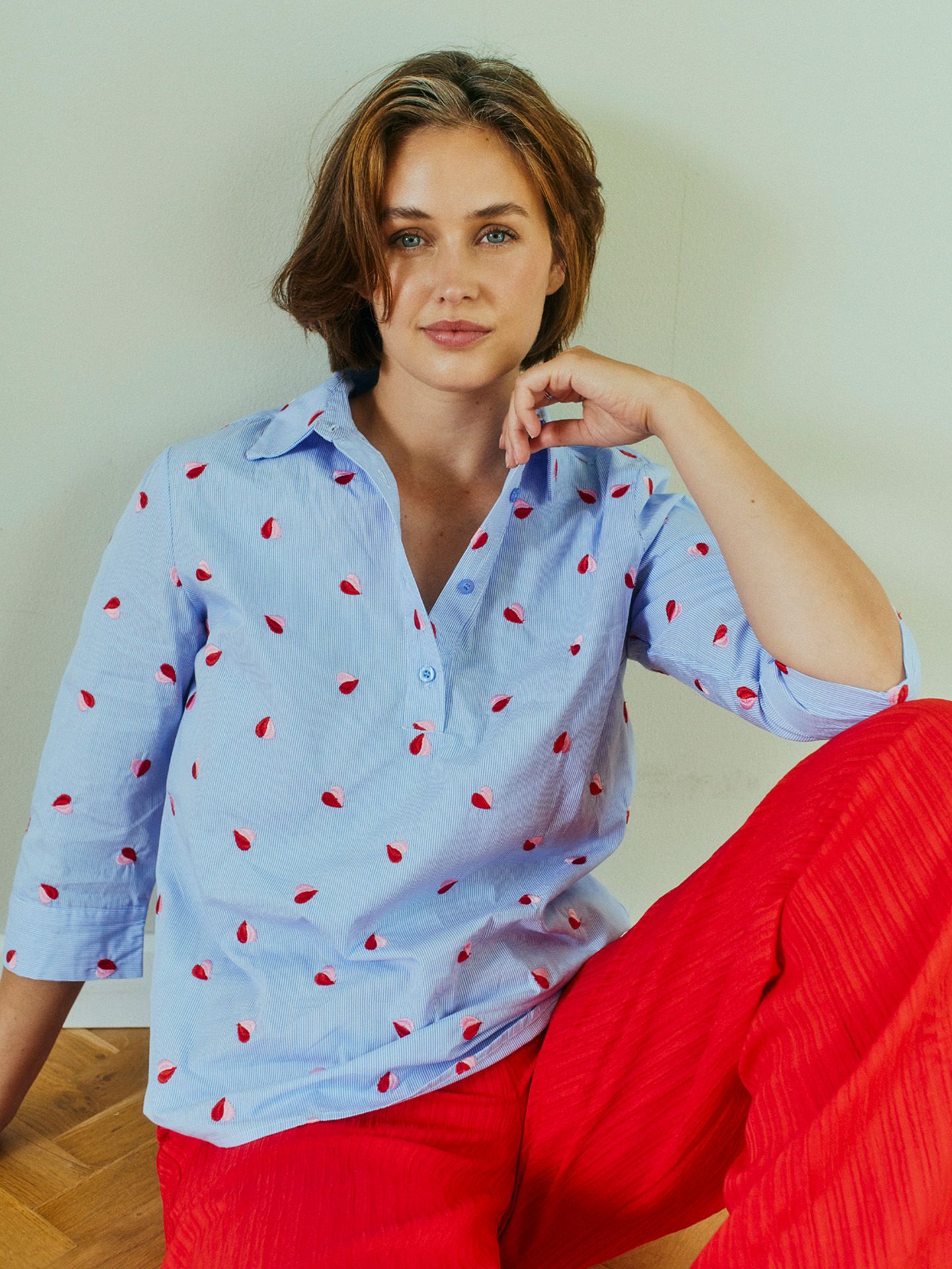 Freequent Blouse Rosan Blauw 00082878-1600